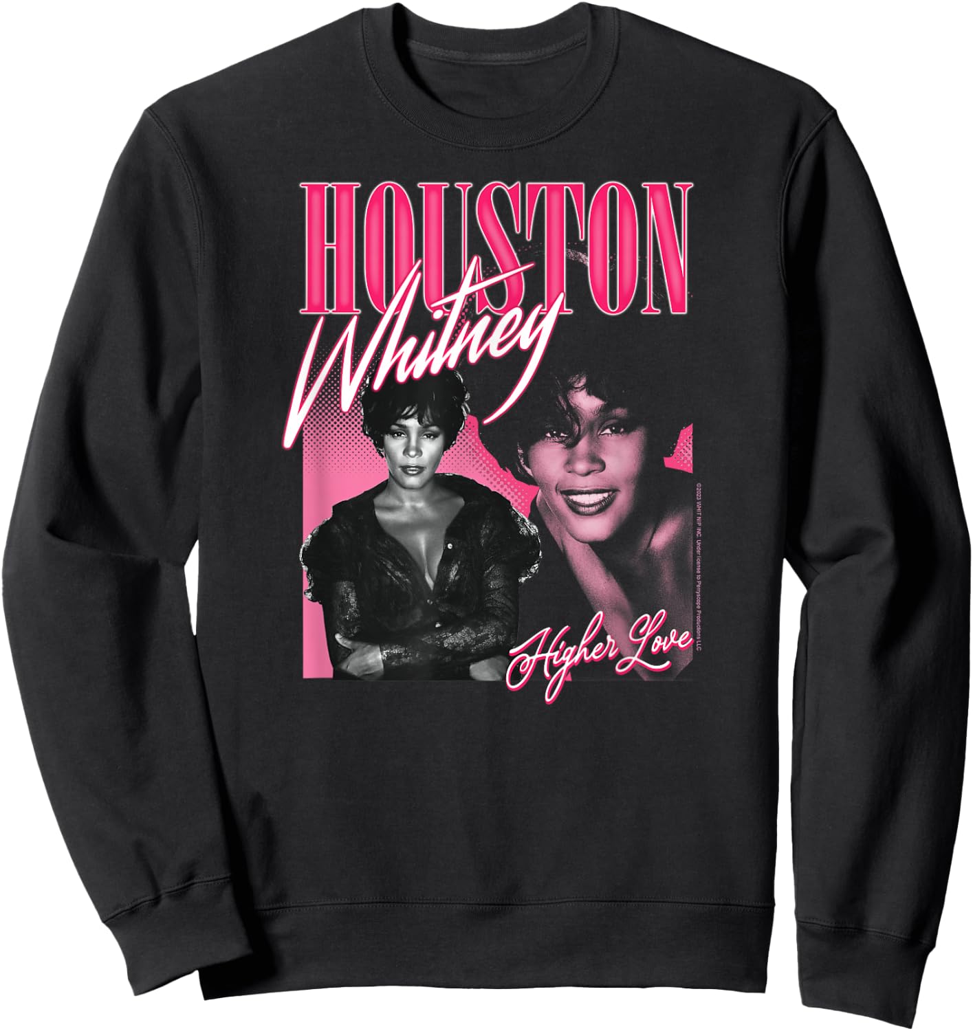 Whitney Houston - Higher Love Sweatshirt - Sweatshirt | Black