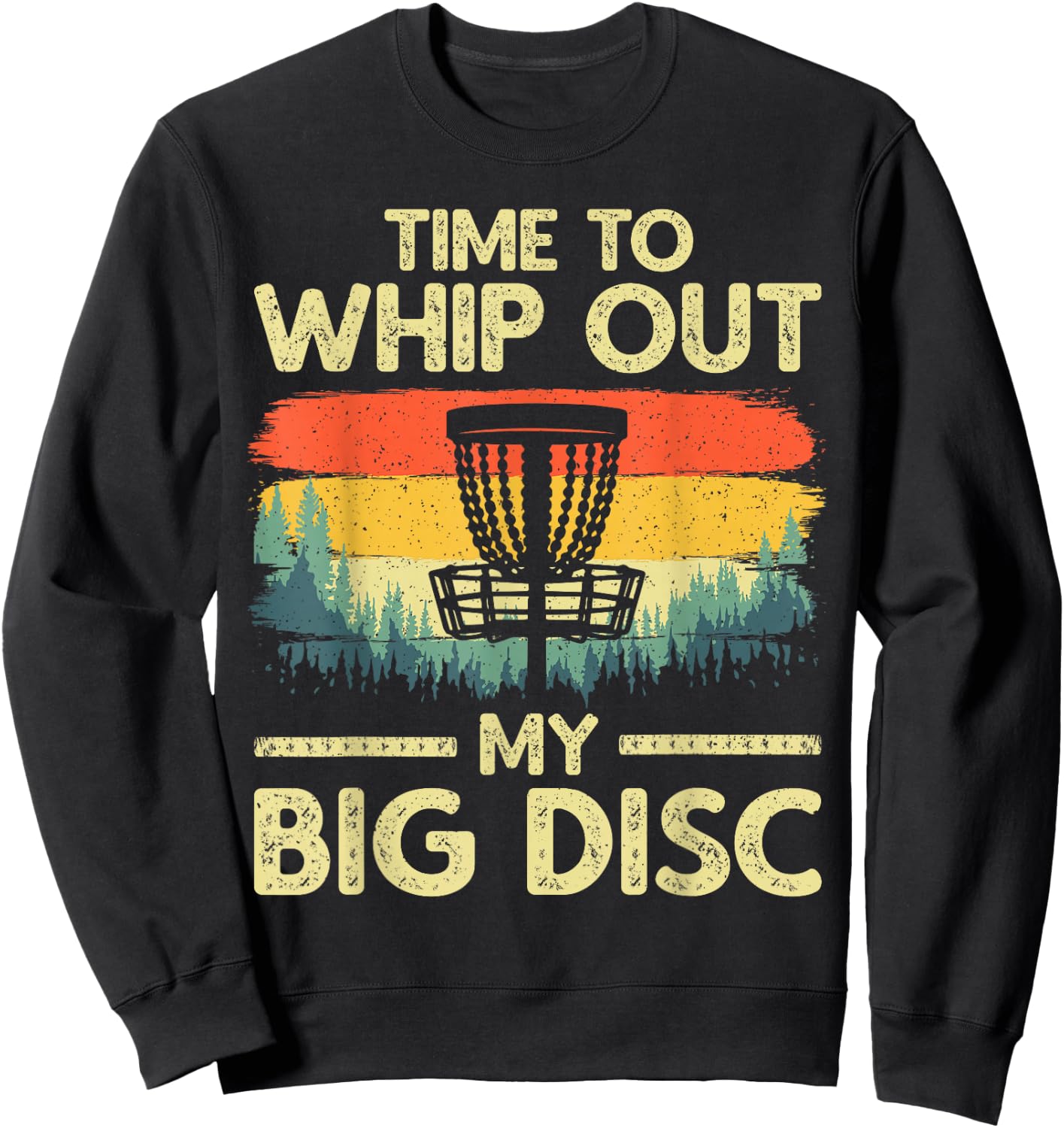 Funny Disc Golf Art Women Flying Disc Sport Players Sweatshirt - Sweatshirt | Black