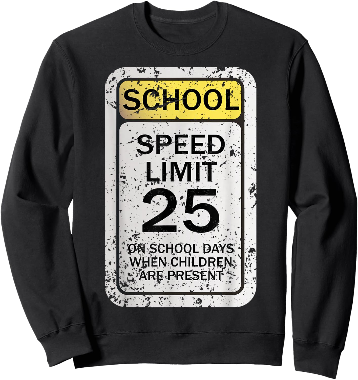 Road Signs Funny Traffic Signs Halloween Costume Party Sweatshirt - Sweatshirt | Black