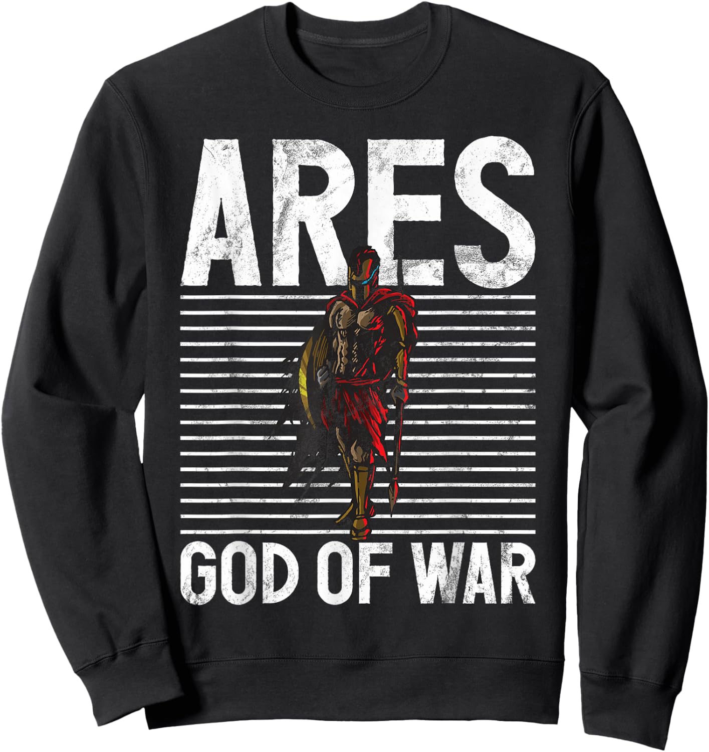 Ares God Of War Greek Mythology Gifts Ancient Olympian Sweatshirt - Sweatshirt | Black