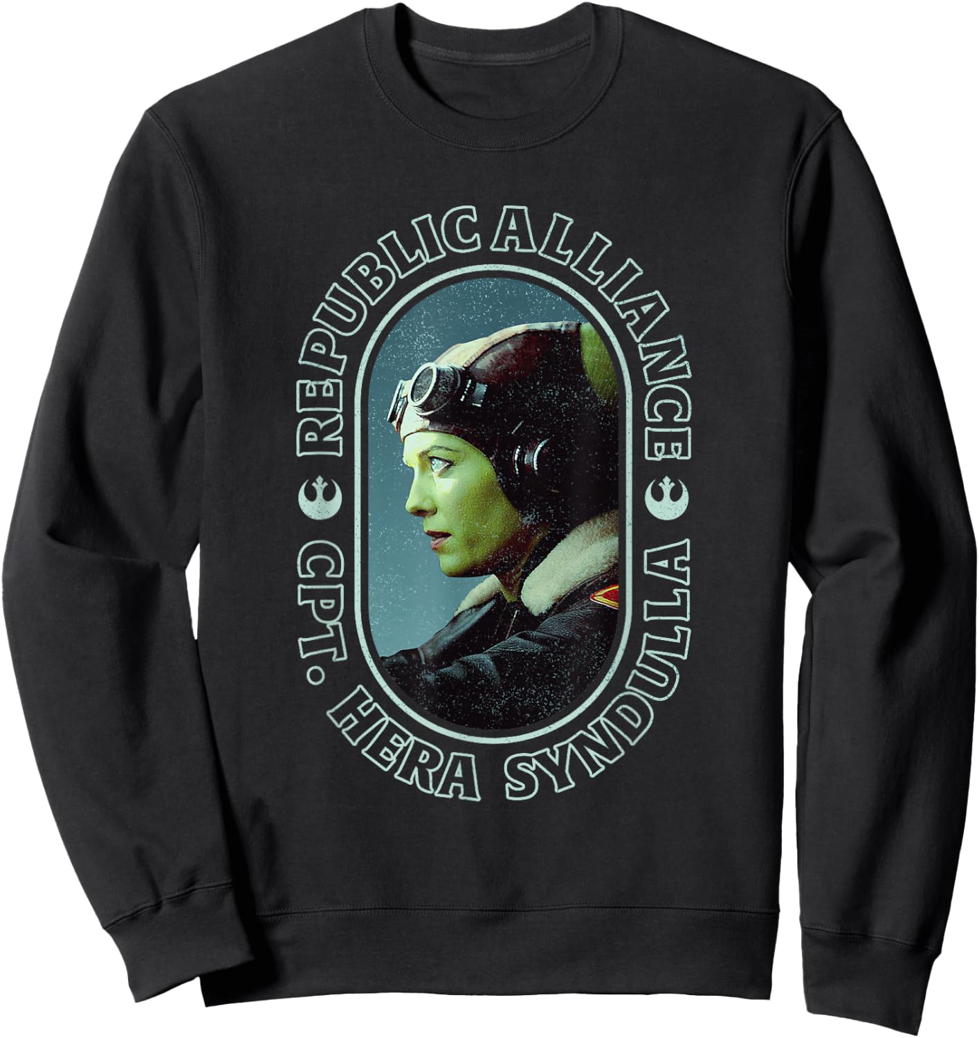 Star Wars: Ahsoka Captain Hera Syndulla Oval Portrait Sweatshirt - Sweatshirt | Black