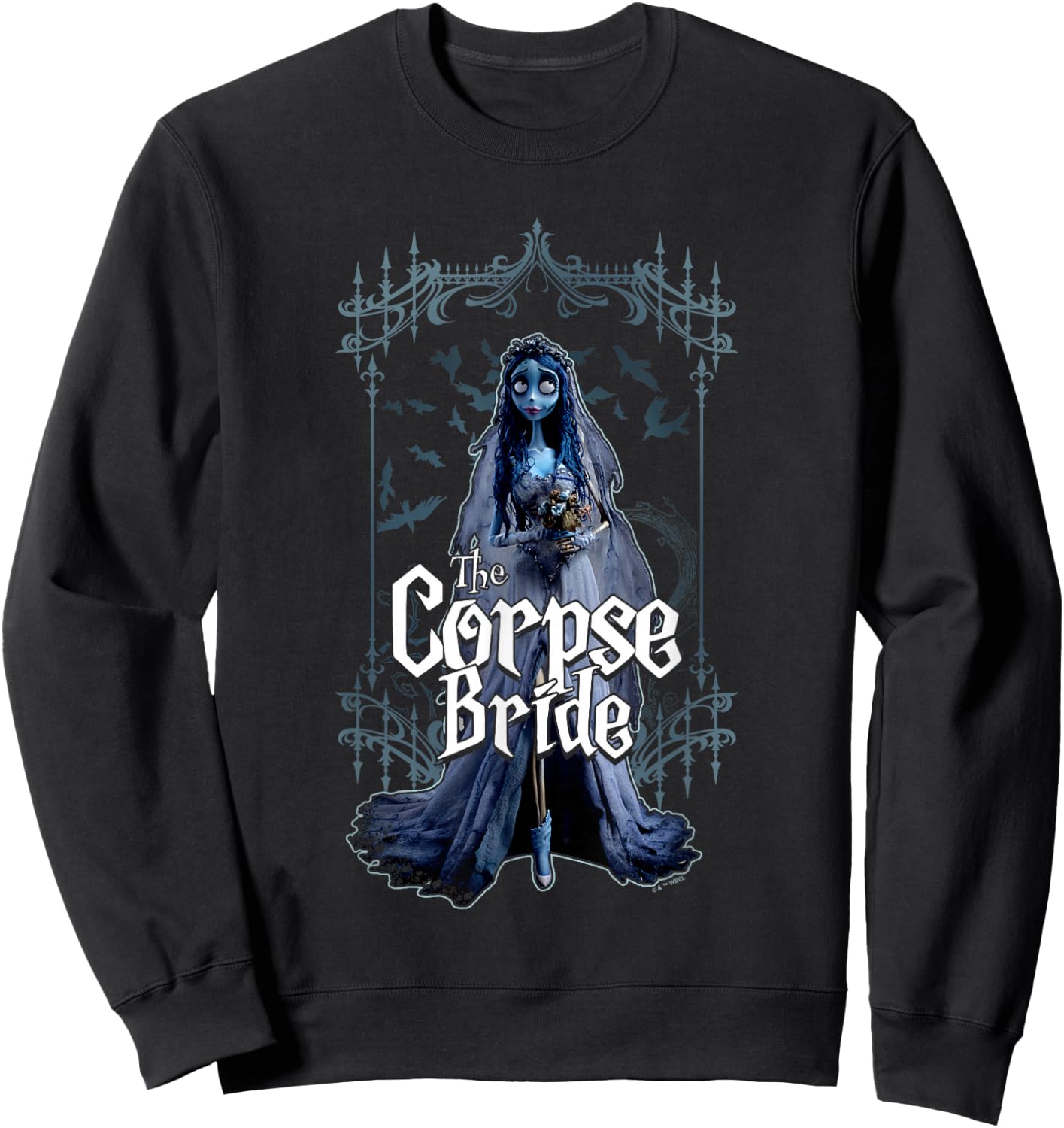 Corpse Bride Emily The Corpse Bride Scary Frame Portrait Sweatshirt - Sweatshirt | Black