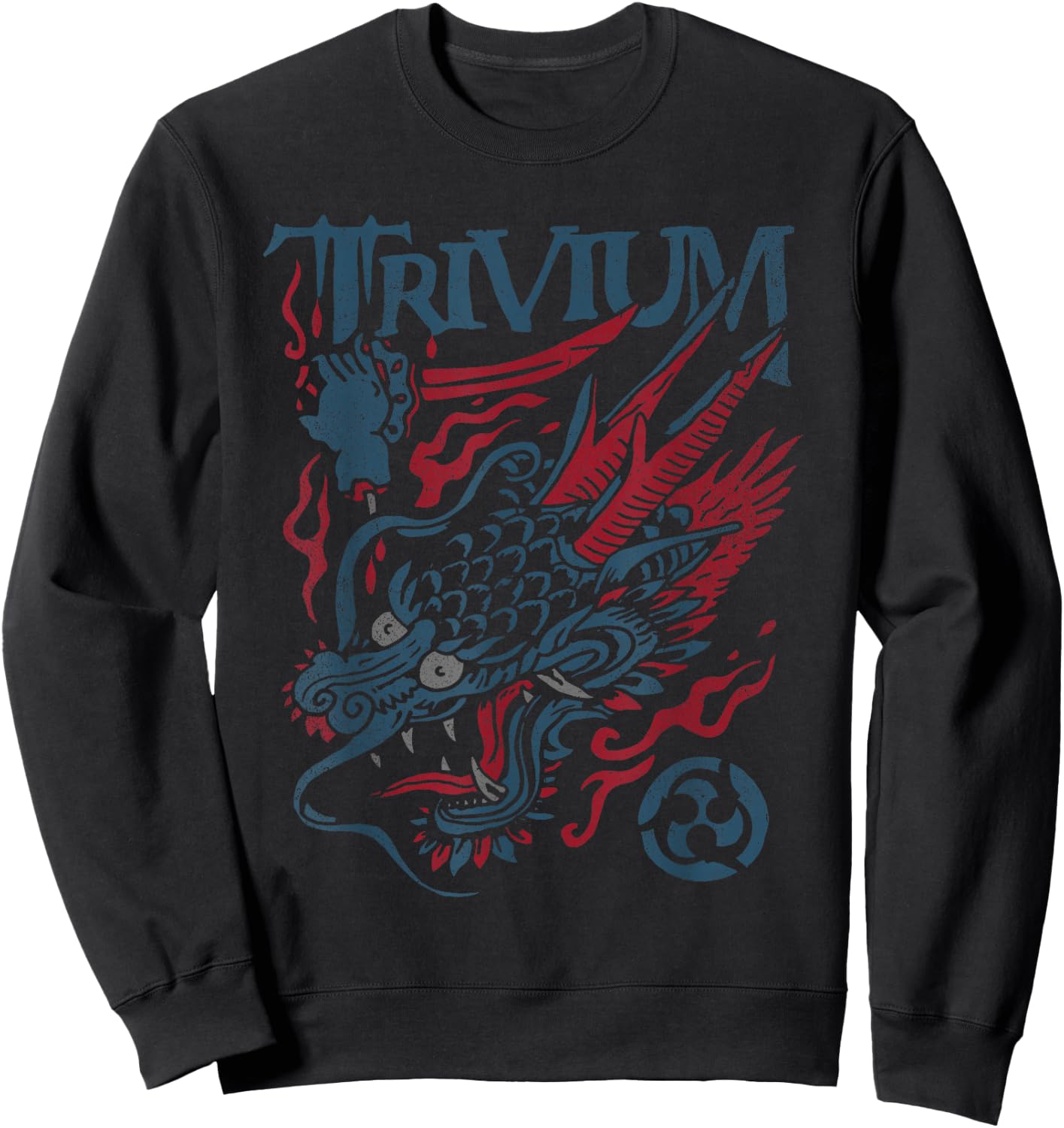 Trivium Screaming Dragon Color Sweatshirt - Sweatshirt | Black