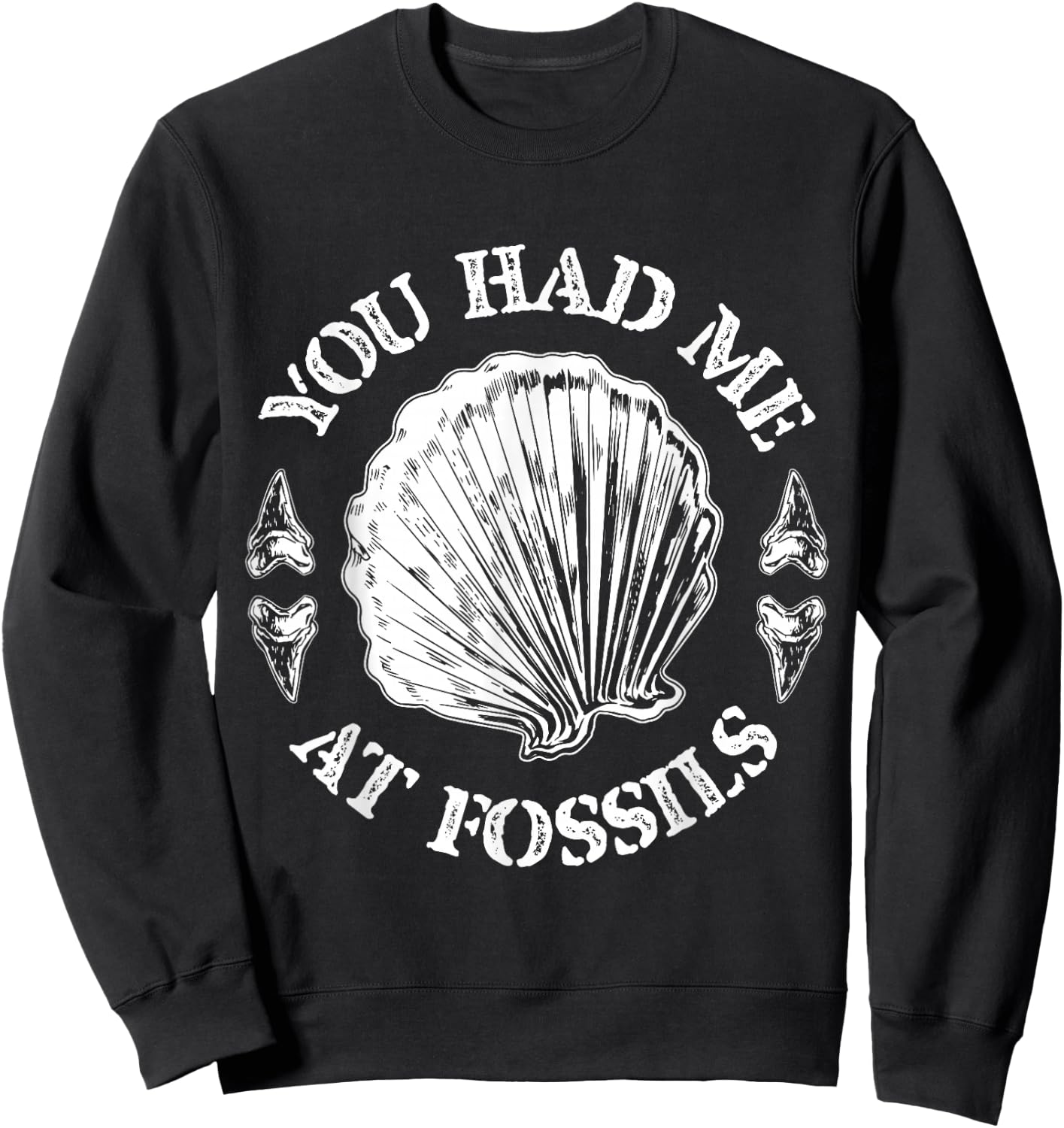 Fossiling Paleontologist Fossil Collector Fossil Hunting Sweatshirt - Sweatshirt | Black