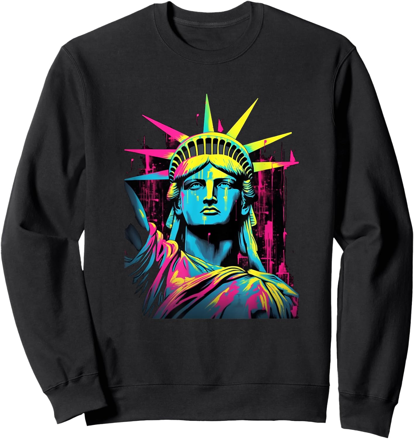Statue Of Liberty in New York NYC Sweatshirt - Sweatshirt | Black