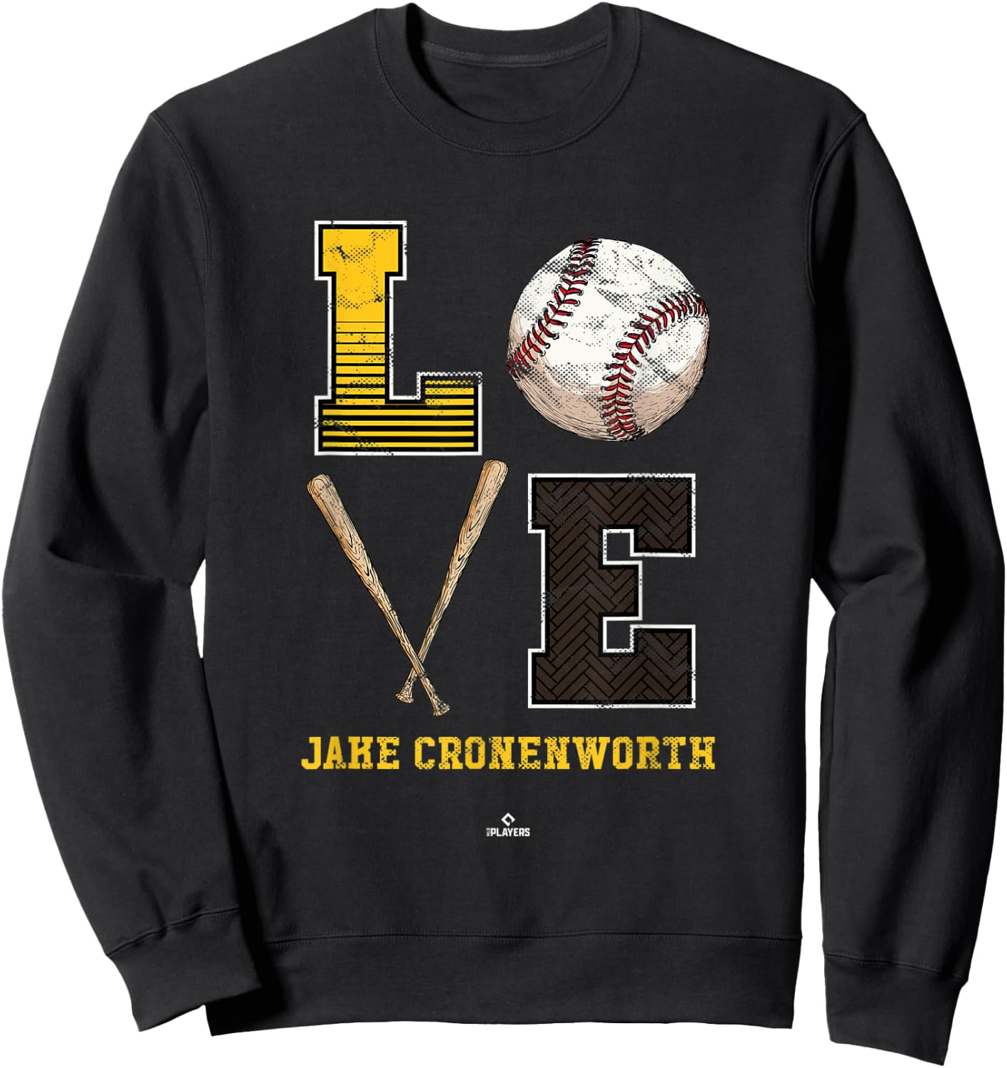 Love Jake Cronenworth Jake Cronenworth San Diego MLBPA Sweatshirt - Sweatshirt | Black