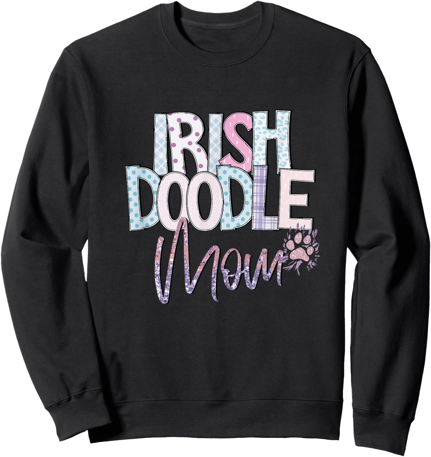 Irish Doodle Mom Sweatshirt - Sweatshirt | Black