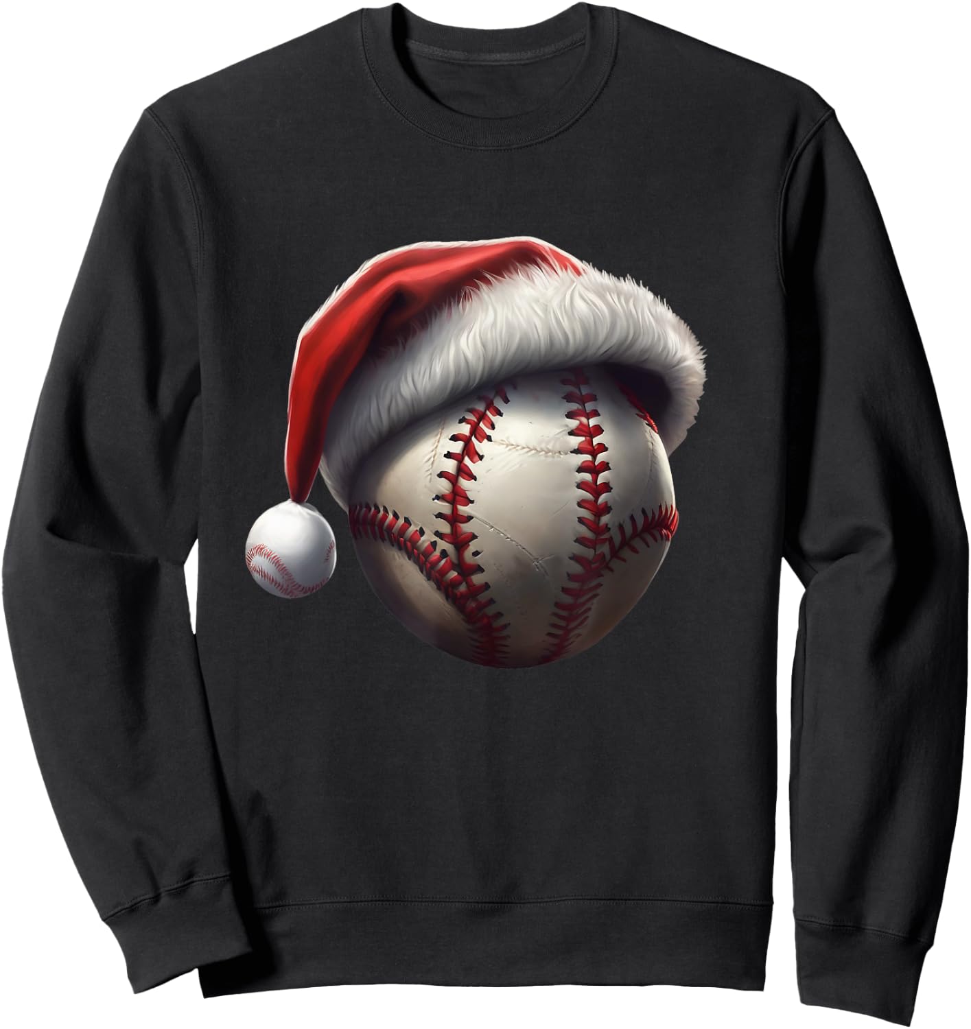 Christmas Baseball Sweatshirt - Sweatshirt | Black