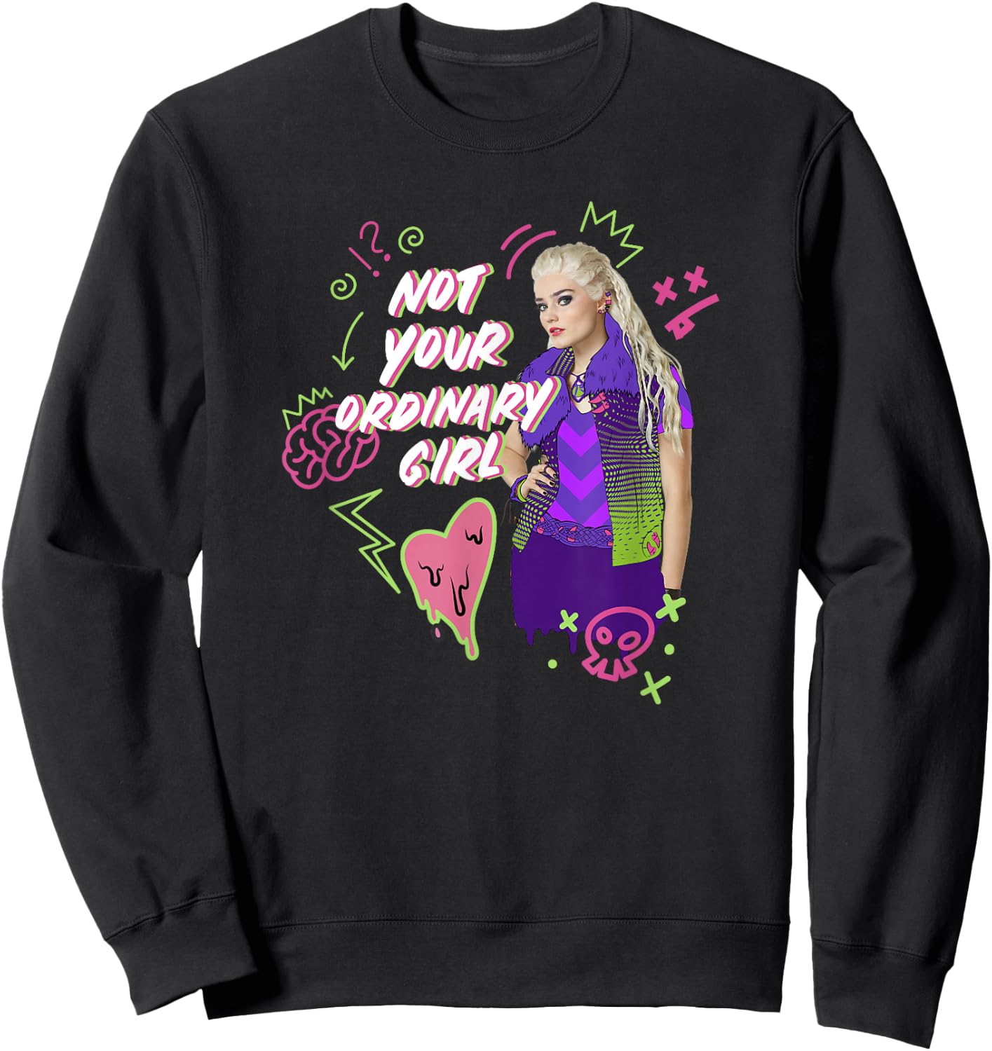 Disney Zombies Addison Not Ordinary Sweatshirt - Sweatshirt | Black