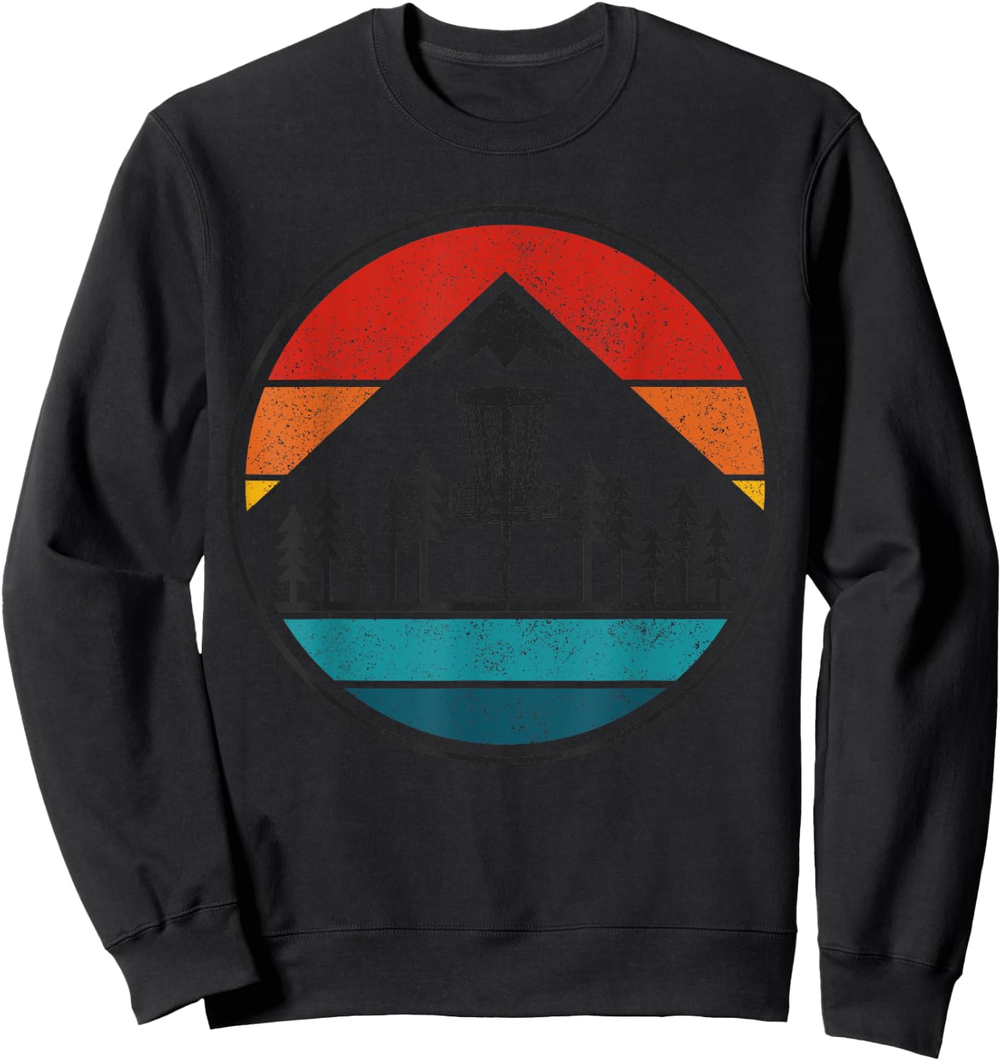Vintage Disc Golf Rolf Retro Frisbee Disc Golfer Sweatshirt - Sweatshirt | Black