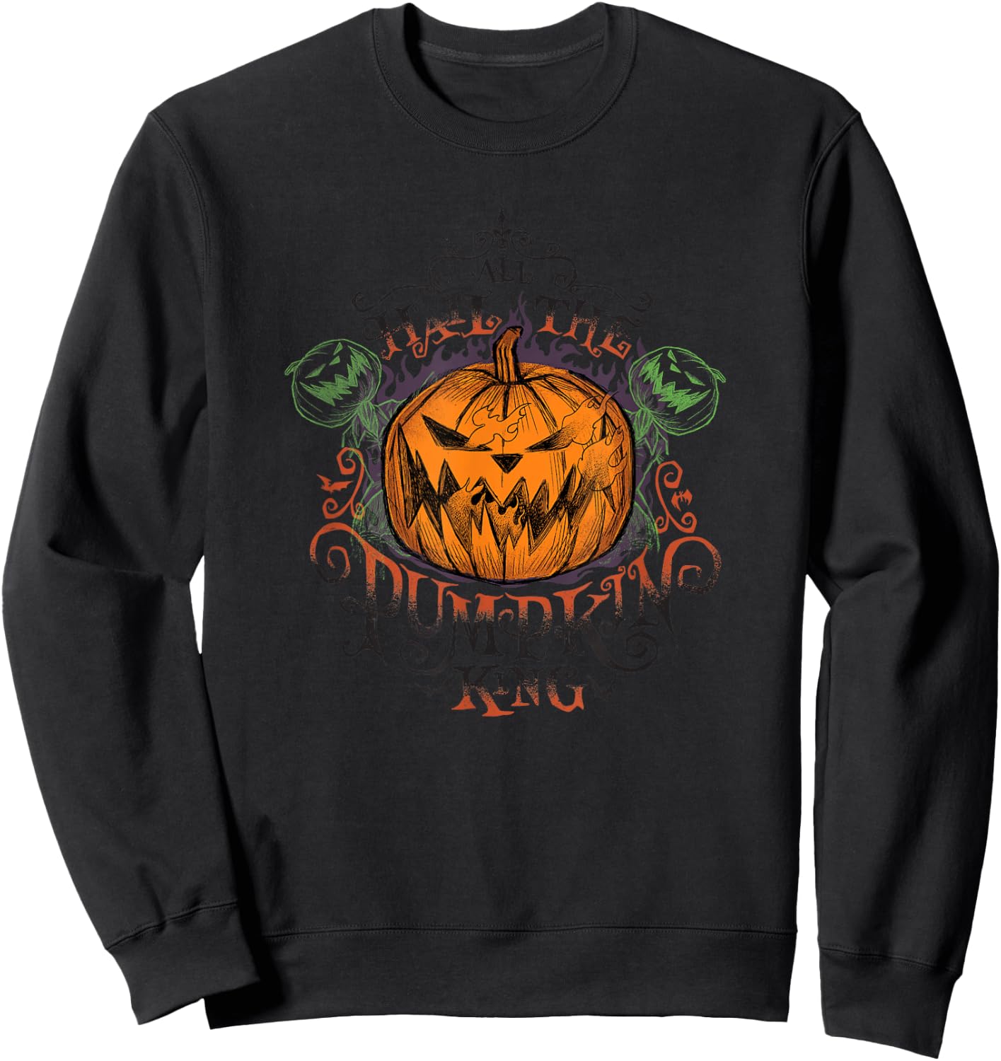 Disney The Nightmare Before Christmas Hail The Pumpkin King Sweatshirt - Sweatshirt | Black