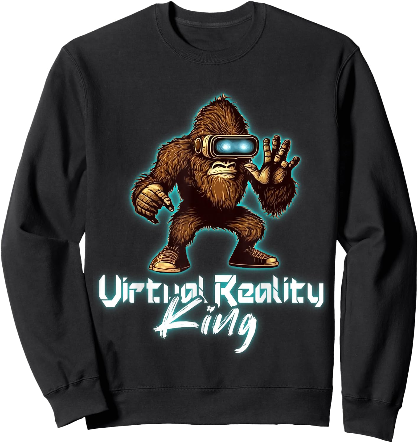 VR Developer Gorilla Virtual Reality King VR GAmer VR Gaming Sweatshirt - Sweatshirt | Black