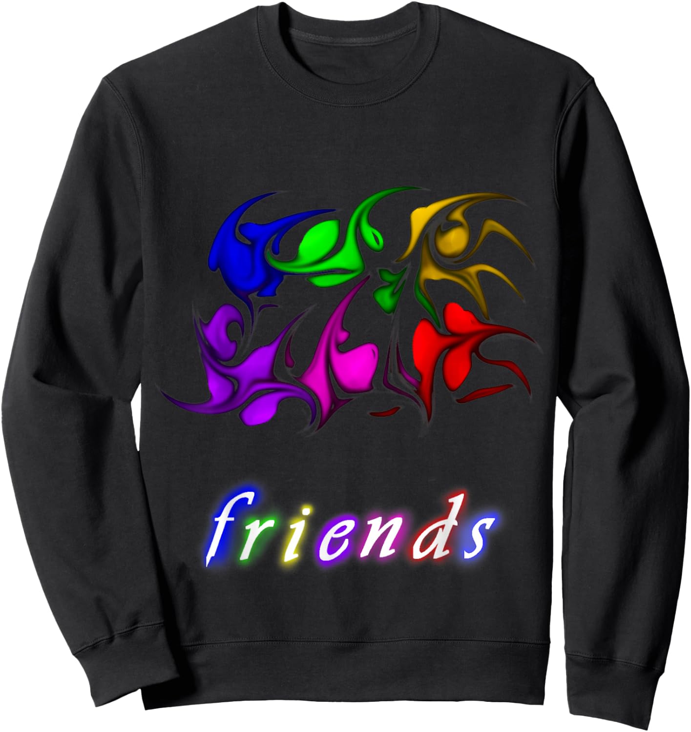 F.r.i.e.n.d.s Sweatshirt - Sweatshirt | Black