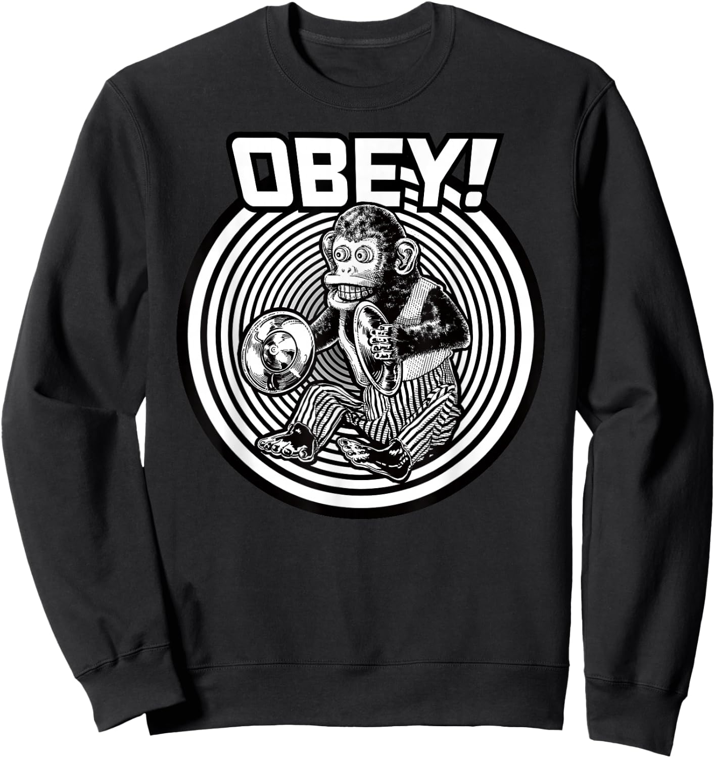 Obey the Evil Monkey Toy Sweatshirt - Sweatshirt | Black