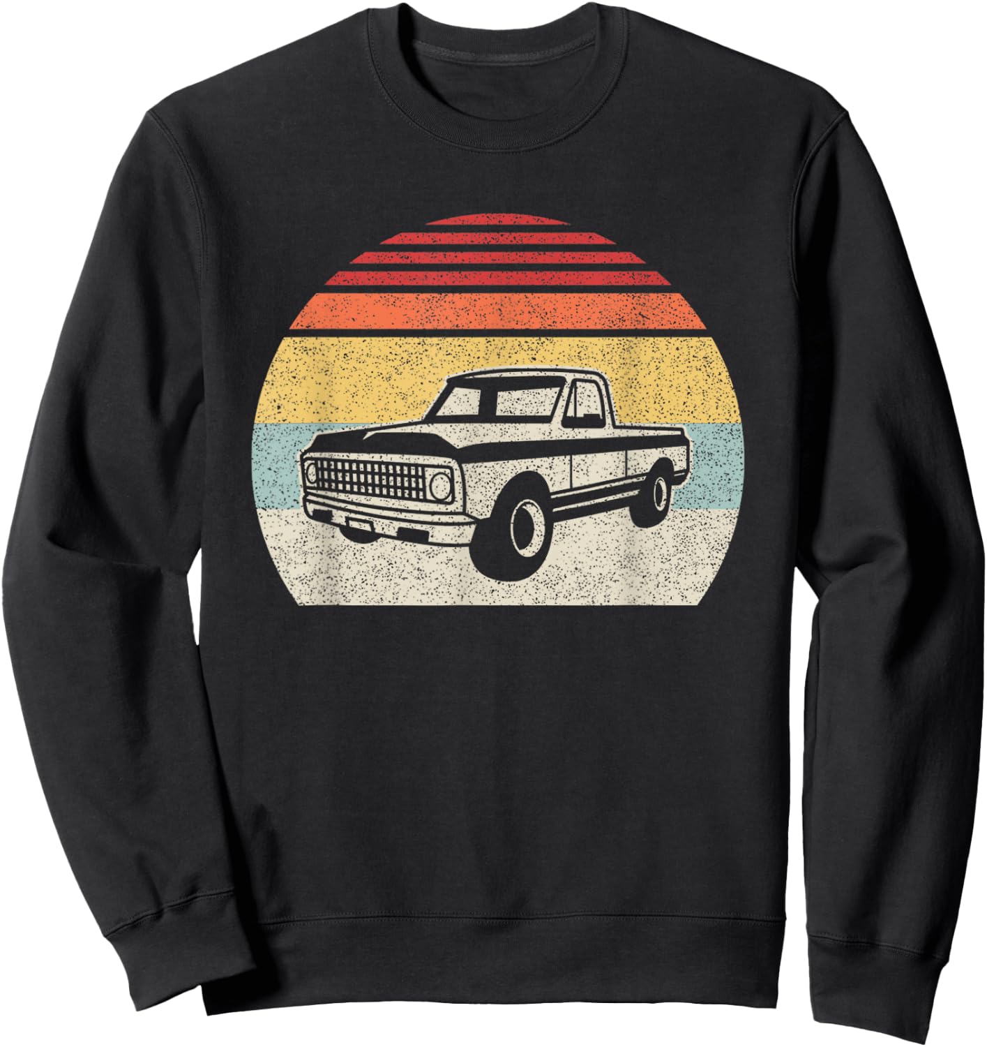 Vintage Retro Classic Muscle Truck Sweatshirt - Sweatshirt | Black