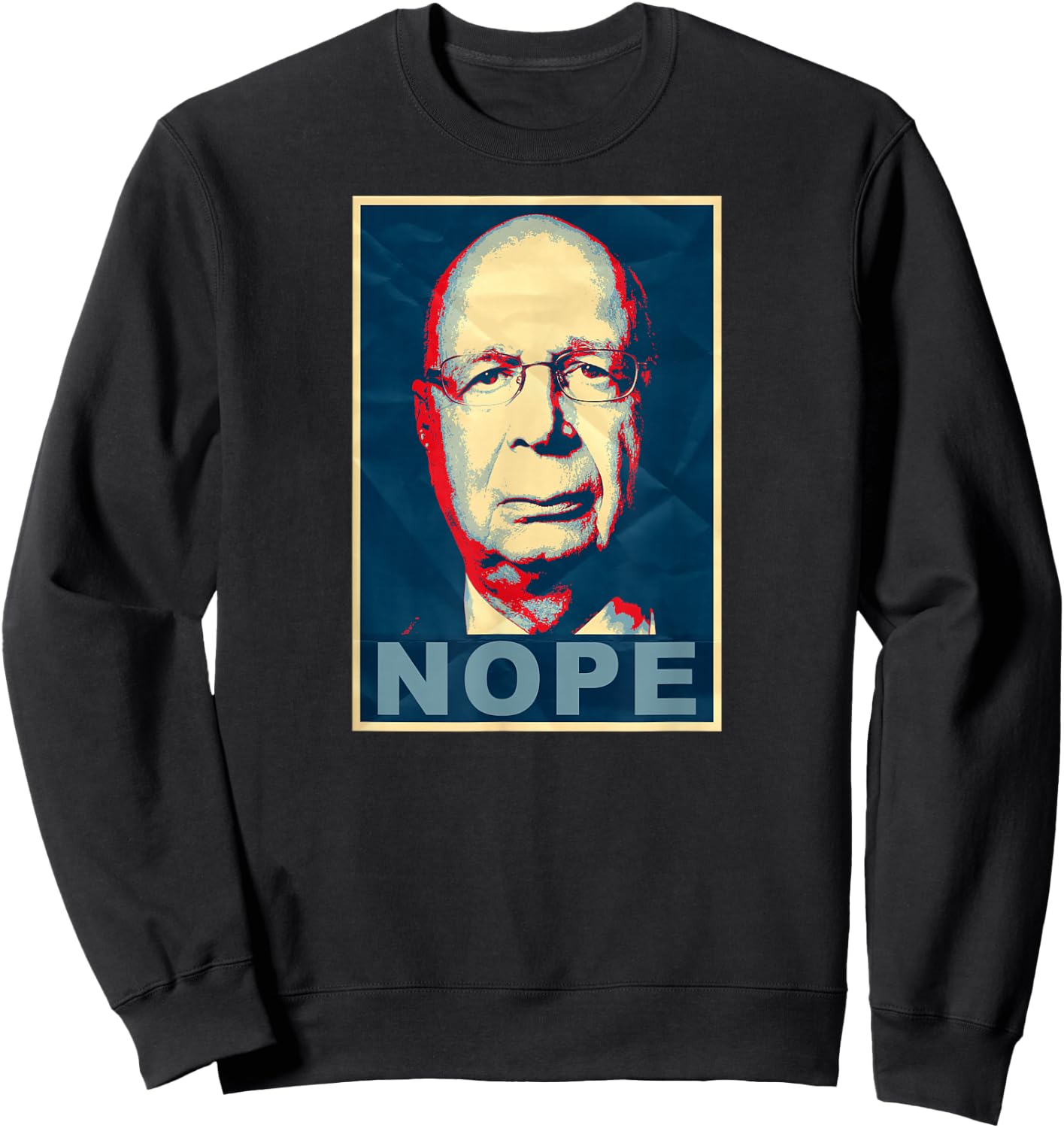 Klaus Schwab Nope Sweatshirt - Sweatshirt | Black