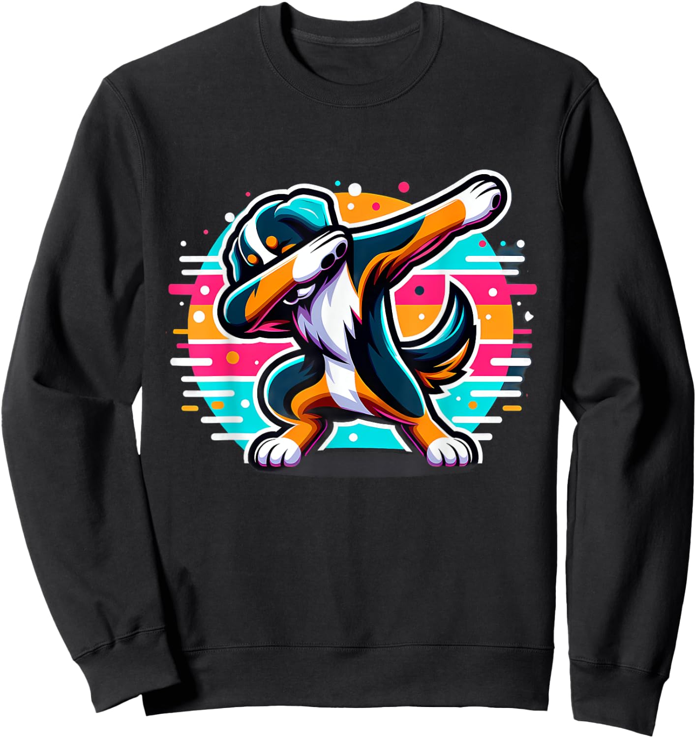 Dabbing Entlebucher Mountain Dog Sweatshirt - Sweatshirt | Black