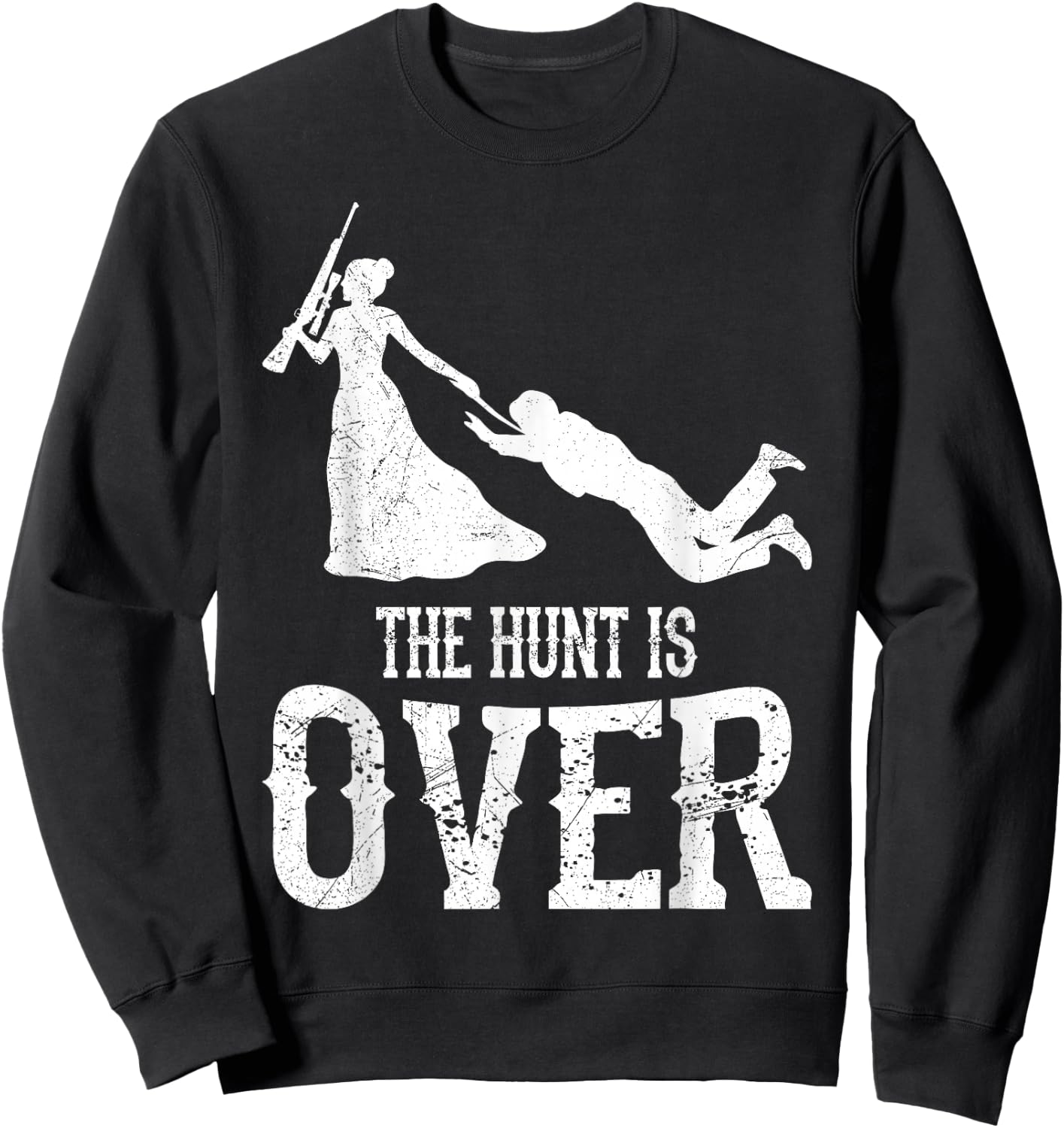 Men's Hunting Wedding Hen Party Bride Sweatshirt - Sweatshirt | Black
