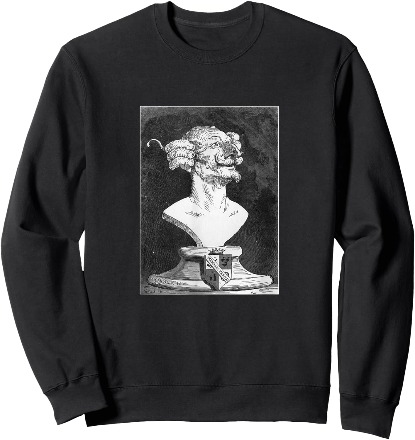 Gustave Doré Baron Von Munchausen "The Baron” Retro Art Sweatshirt - Sweatshirt | Black