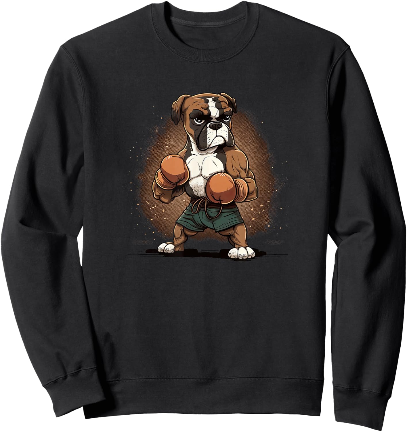 Funny Dog Boxer Sweatshirt - Sweatshirt | Black