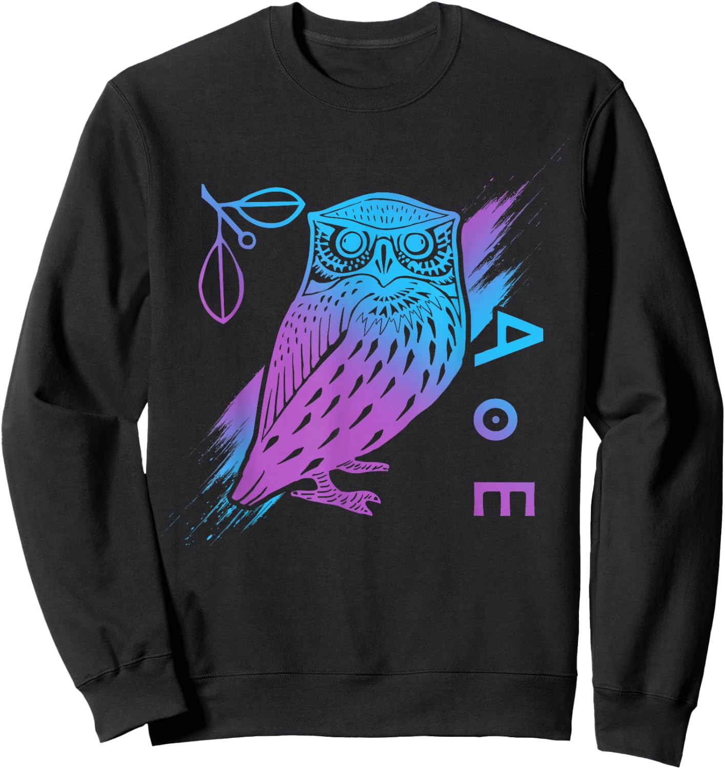 Athena's Owl - Greek Mythology - Ancient Greece Sweatshirt - Sweatshirt | Black