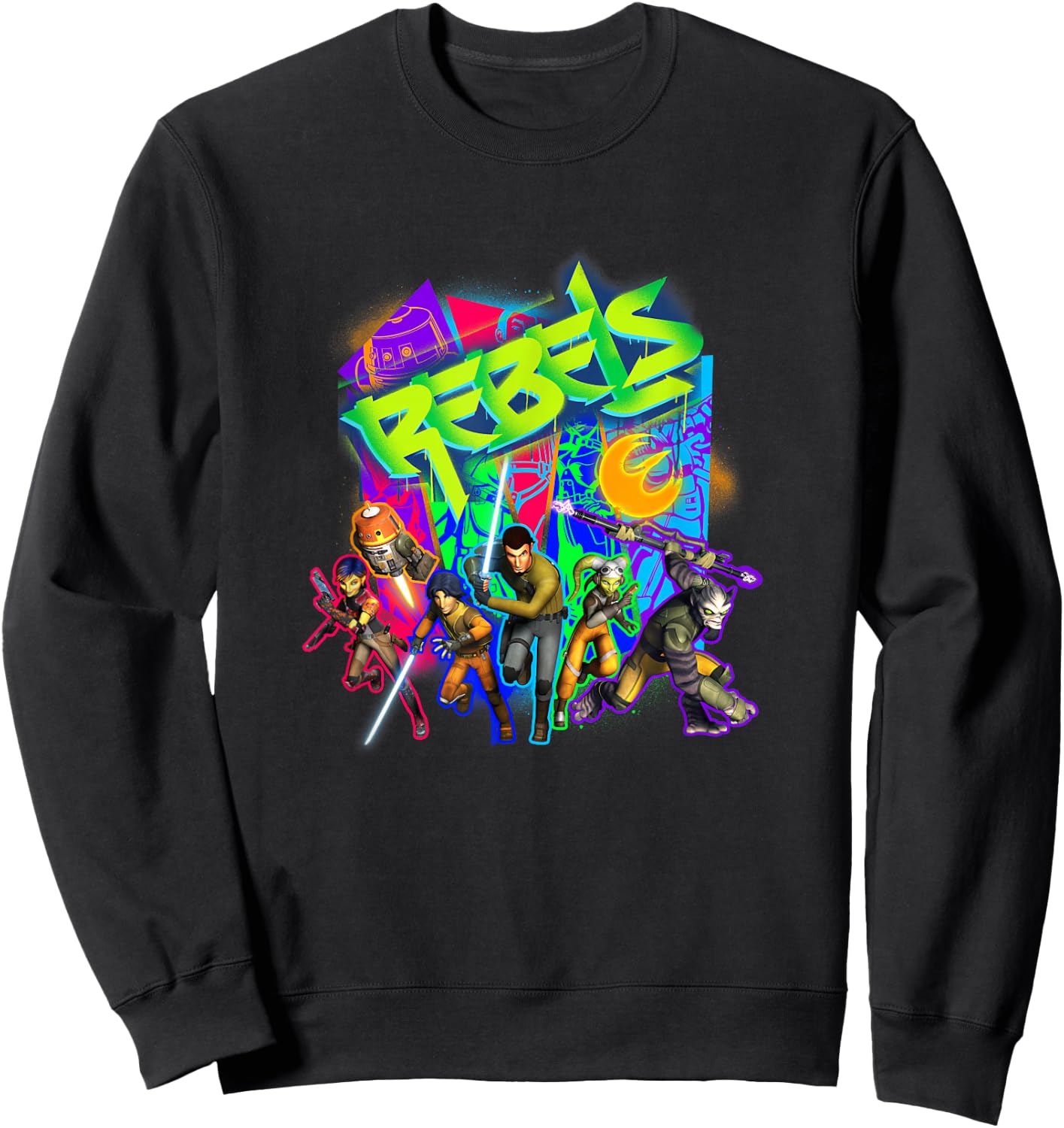 Star Wars Rebels Urban Graffiti Art Style Group Portrait Sweatshirt - Sweatshirt | Black