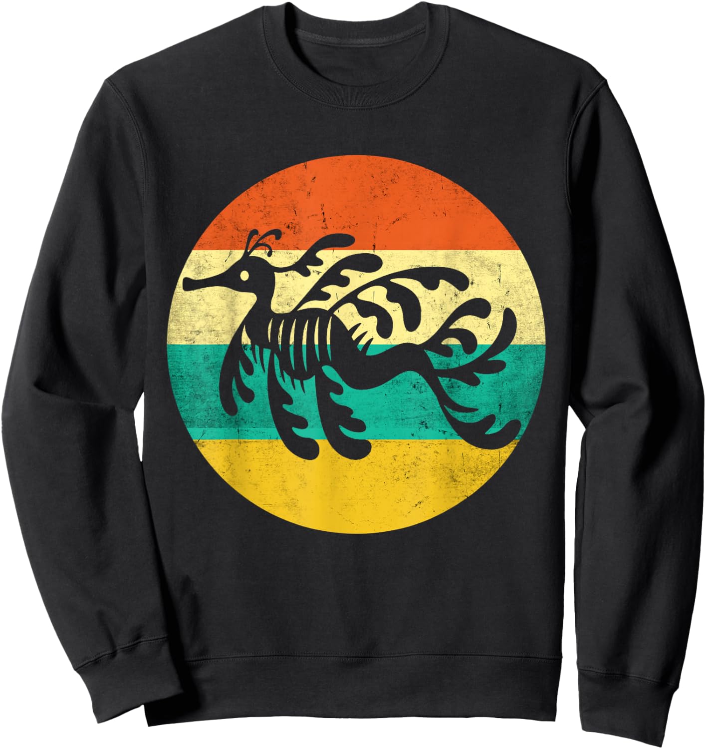 Love Leafy Seadragon Lover Vintage Leafy Sea Dragon Sweatshirt - Sweatshirt | Black