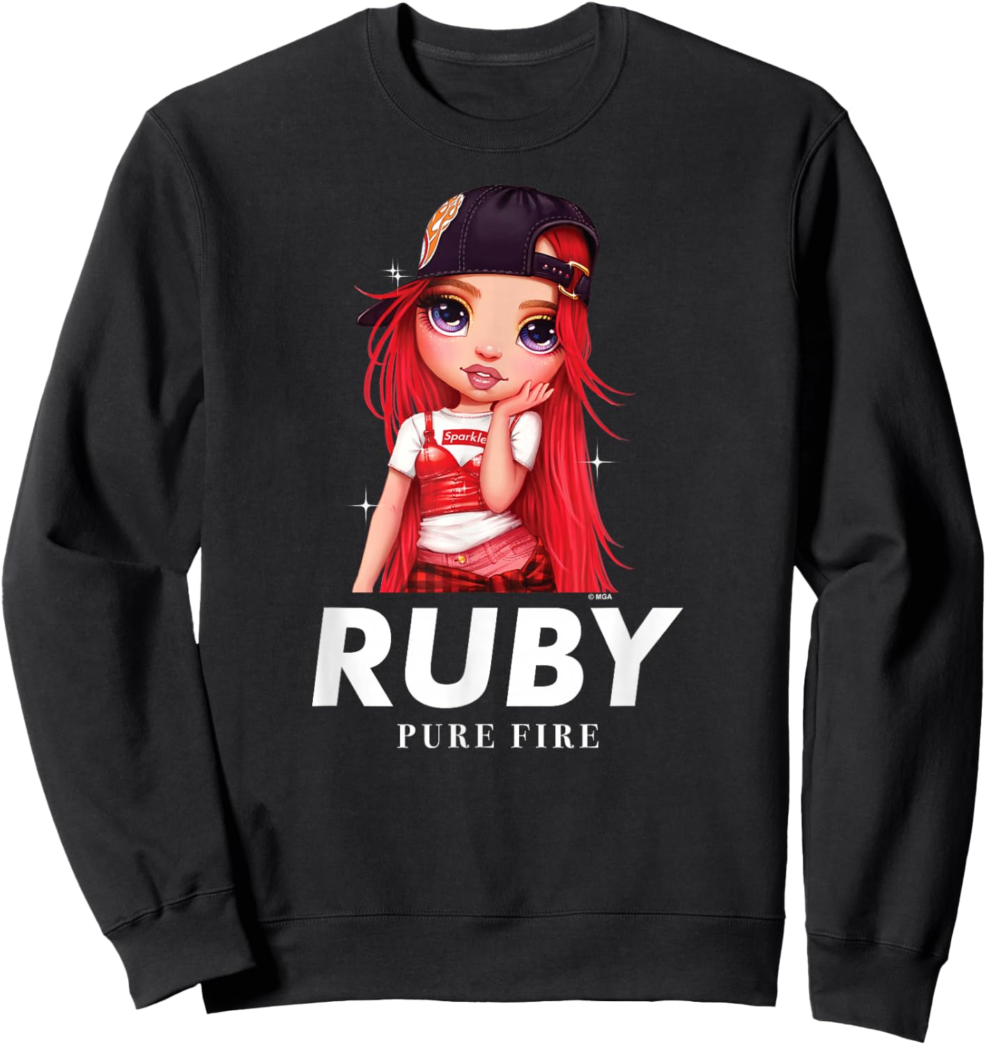 Rainbow High - Ruby Pure Fire Catchphrase Sweatshirt - Sweatshirt | Black