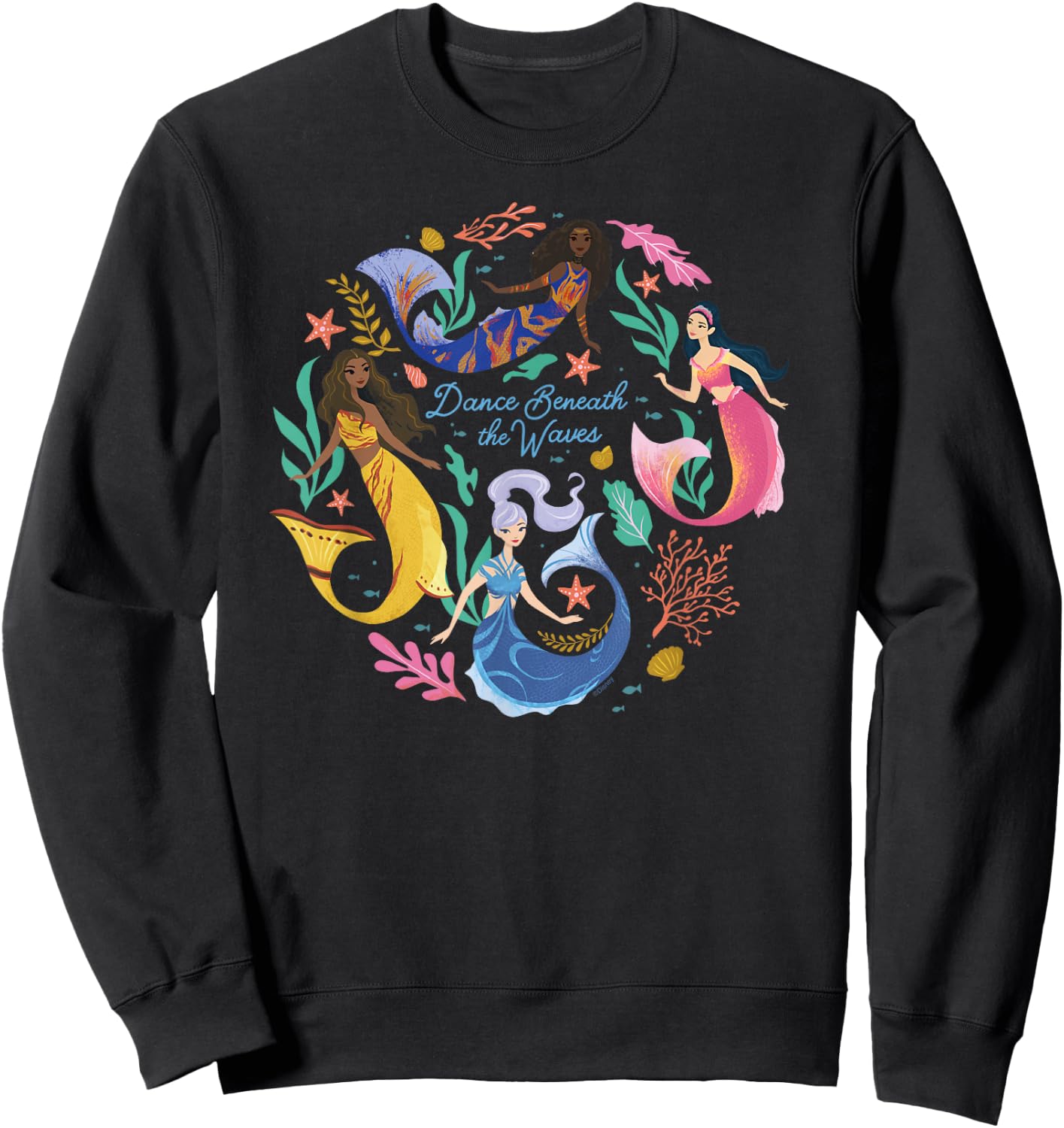 Disney The Little Mermaid Dance Beneath the Waves Sweatshirt - Sweatshirt | Black