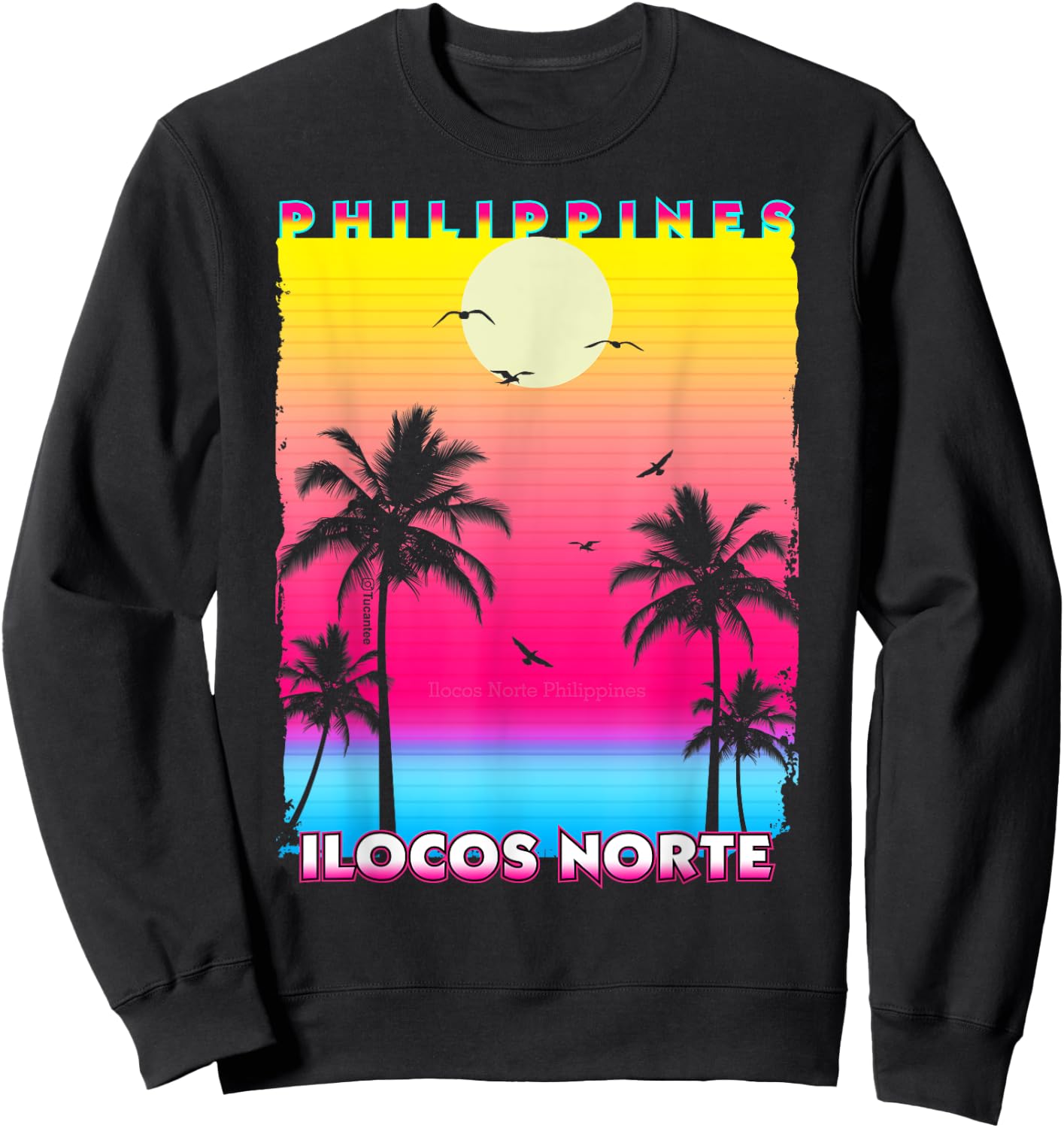 Ilocos Norte Philippines ilocano 90ss Vacations Filipino Sweatshirt - Sweatshirt | Black