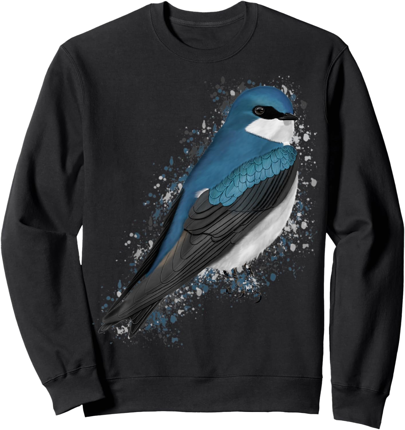 Tree Swallow Bird Birder Birdlover Birdwatcher Animal Sweatshirt - Sweatshirt | Black