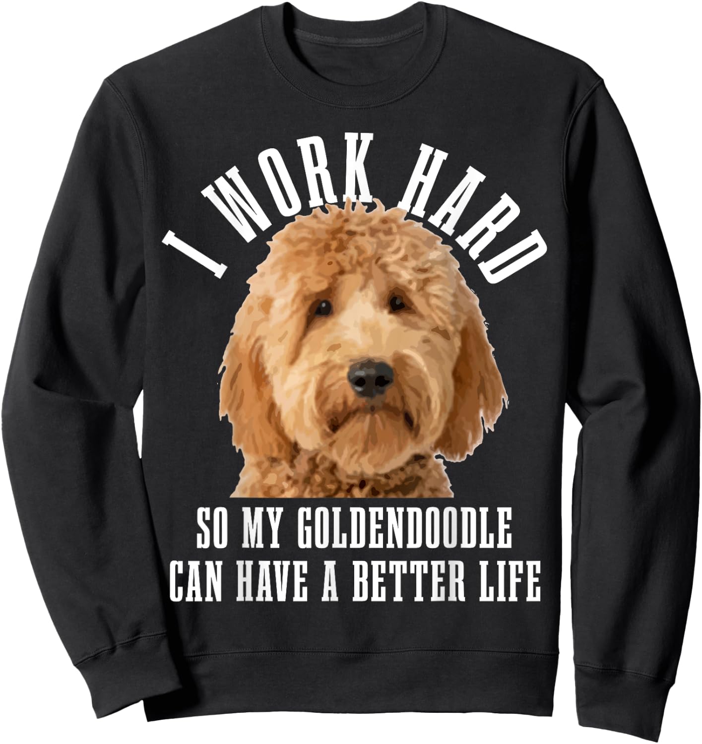 Goldendoodle Mom Doodle Dog Dad Funny Sweatshirt - Sweatshirt | Black