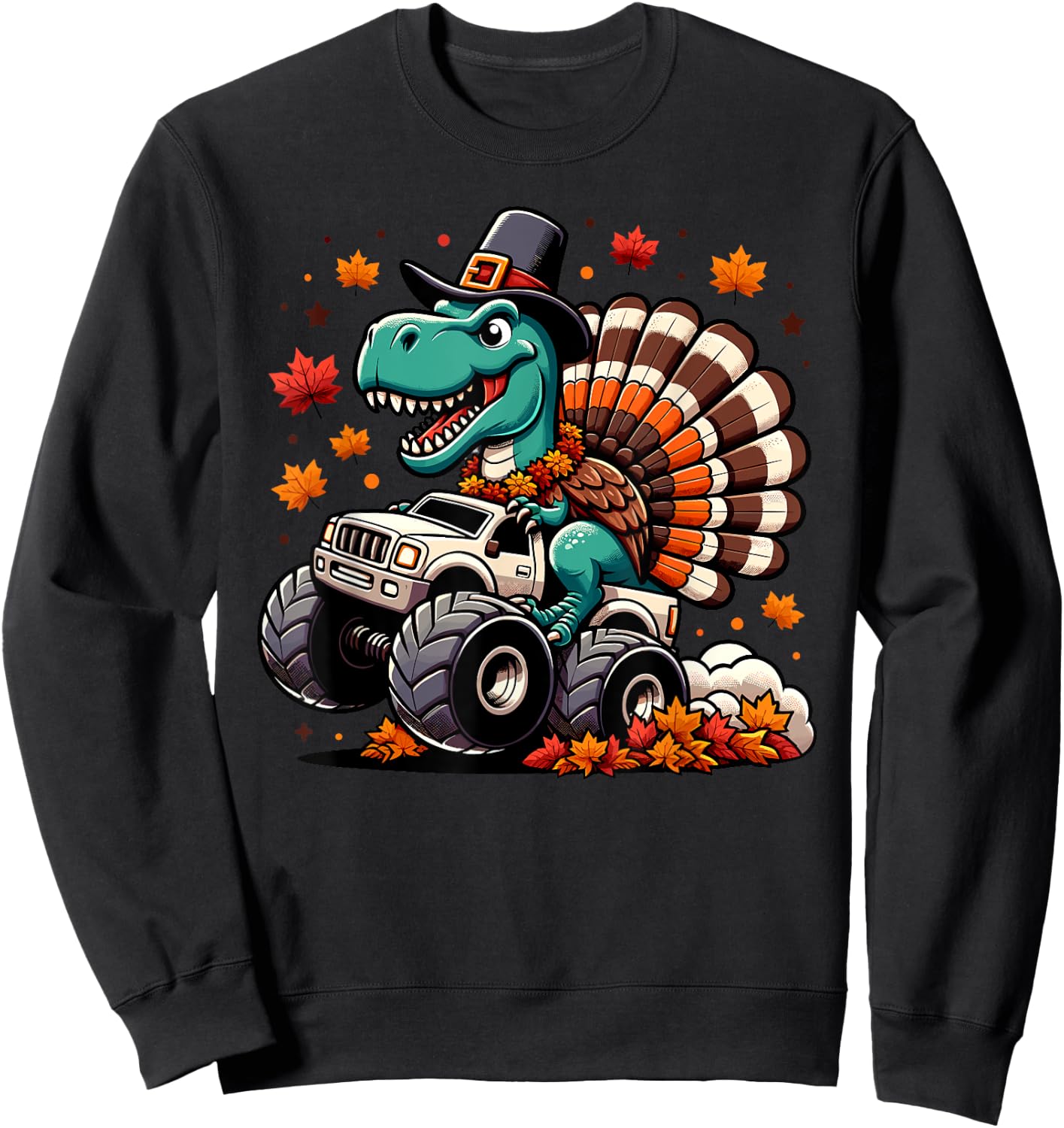 Boys Thanksgiving Shirt Kids Fall Shirts Toddler Boy 3t 4t 5 Sweatshirt - Sweatshirt | Black