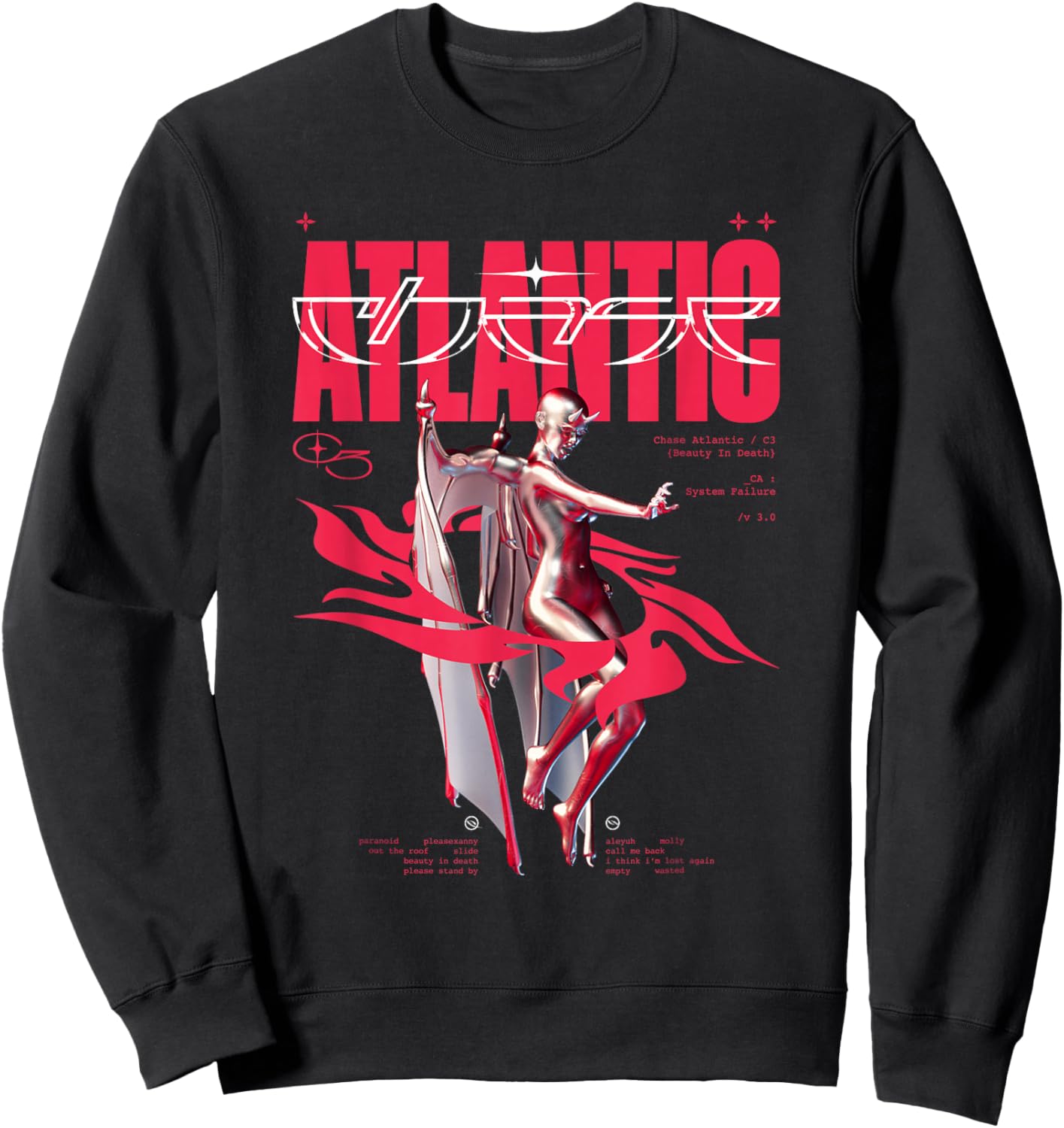 Chase Atlantic - Devil Sweatshirt - Sweatshirt | Black