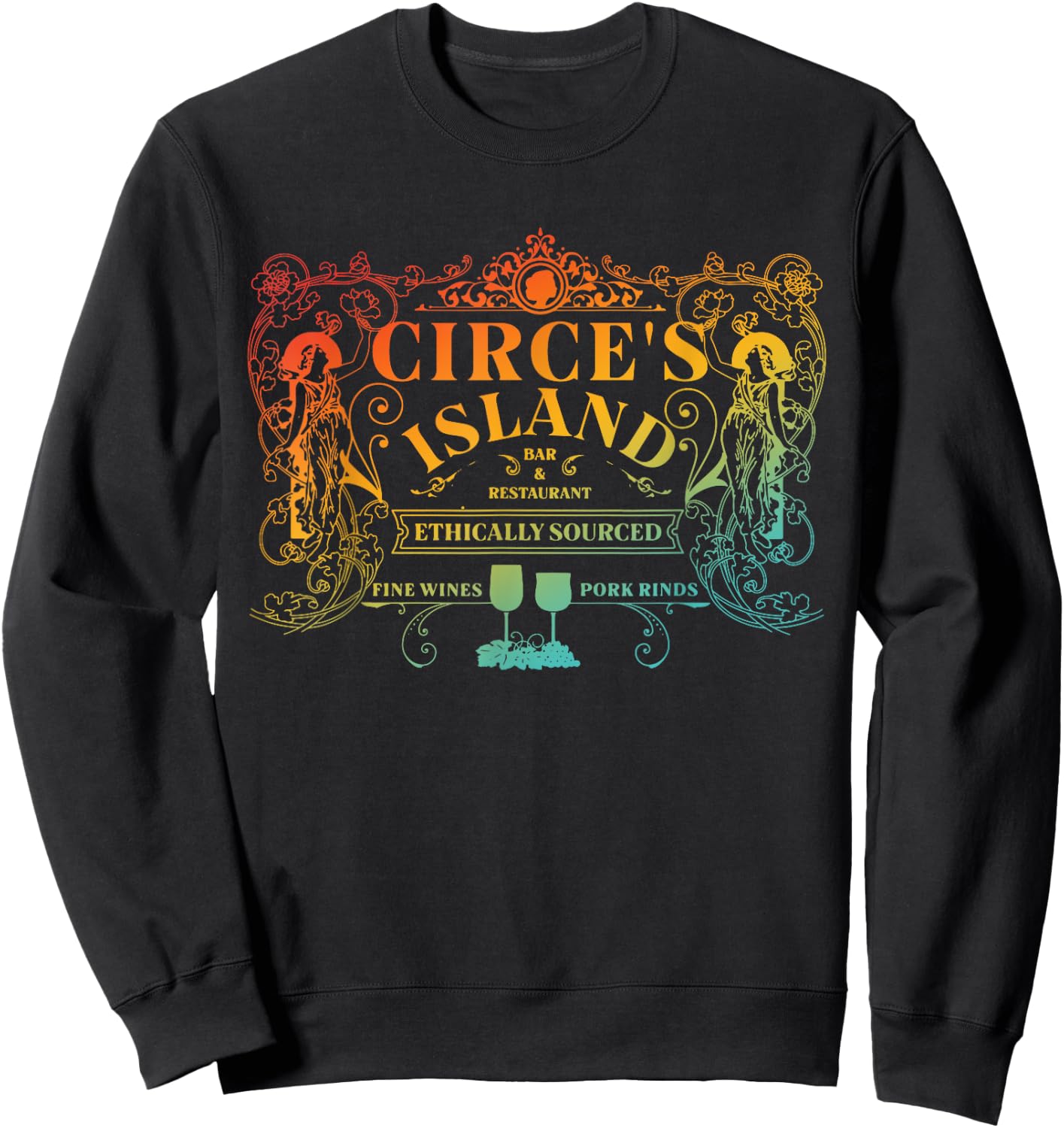 Circe's Island Bar & Restaurant Ethically Sourced Apparel Sweatshirt - Sweatshirt | Black
