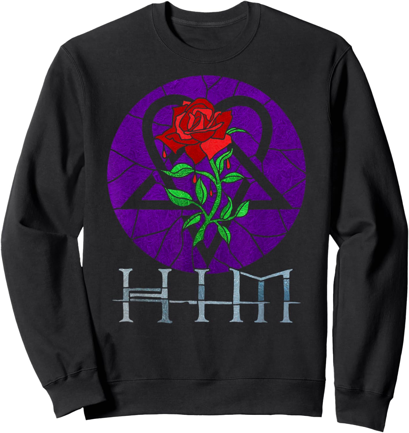 Ville Valo – HIM Stained Glass Sweatshirt - Sweatshirt | Black