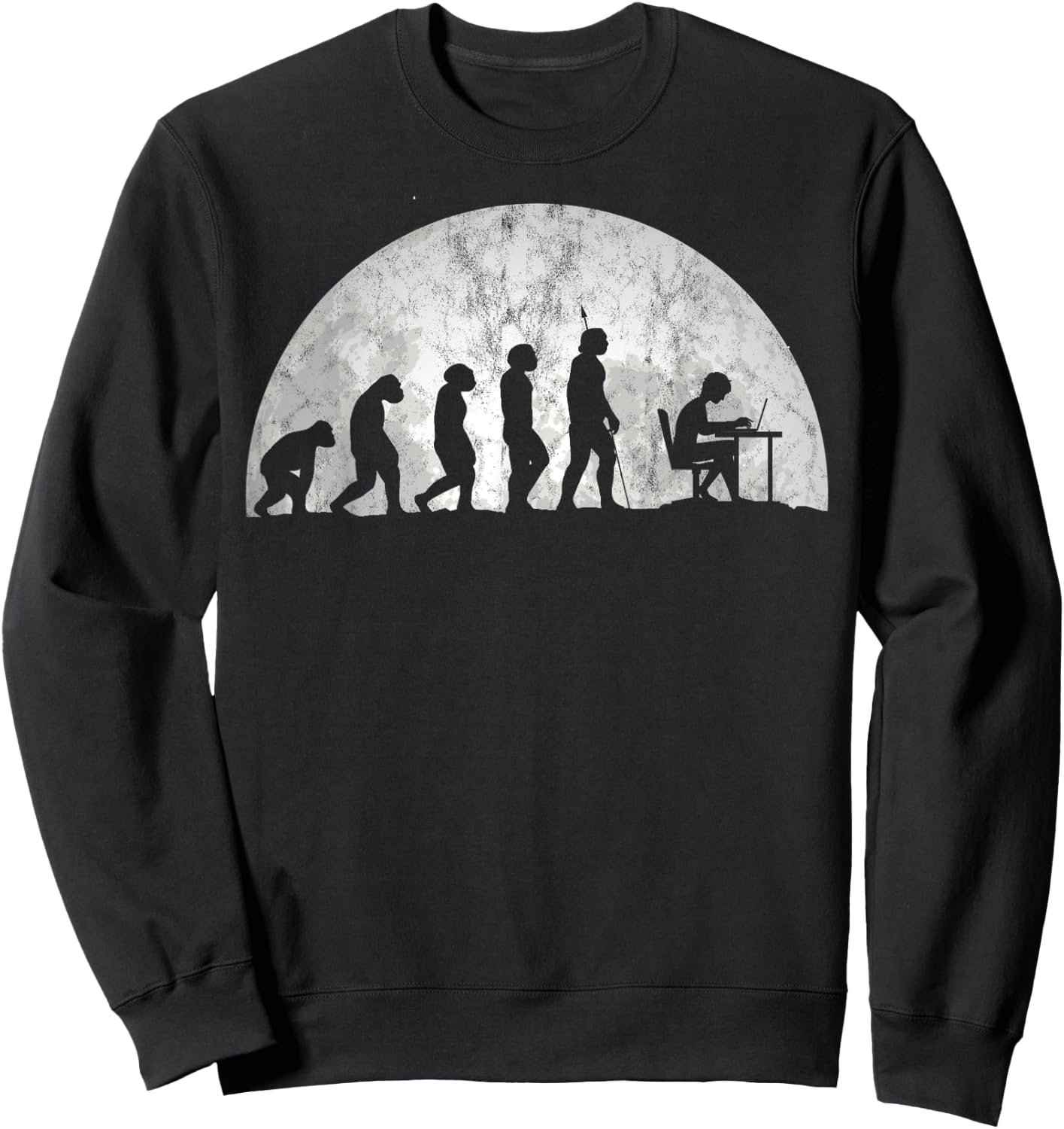 Gamer Evolution - Evolution Of Man Computer Gaming Sweatshirt - Sweatshirt | Black