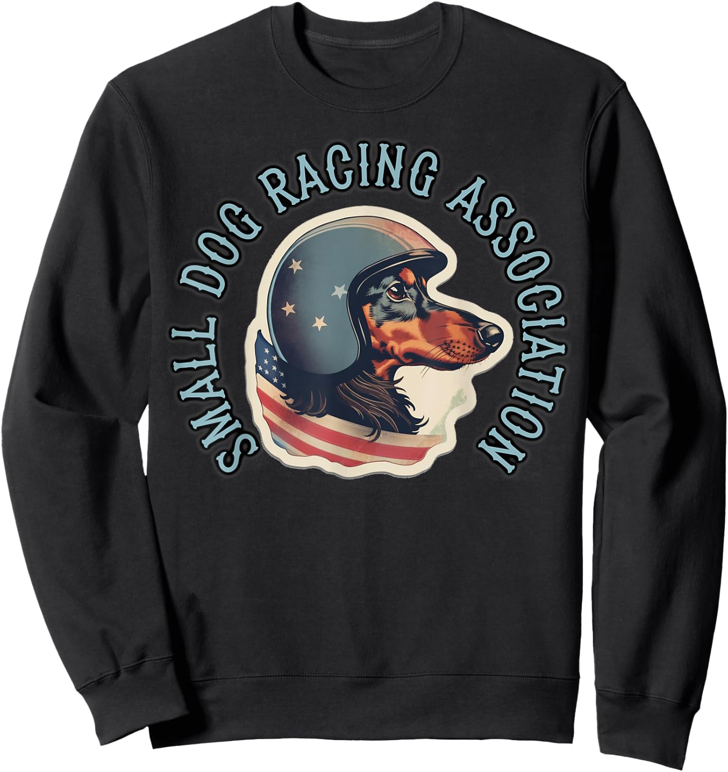 Dachshund Racing - Dog Race - Weiner Dog Men Women Kids Sweatshirt - Sweatshirt | Black