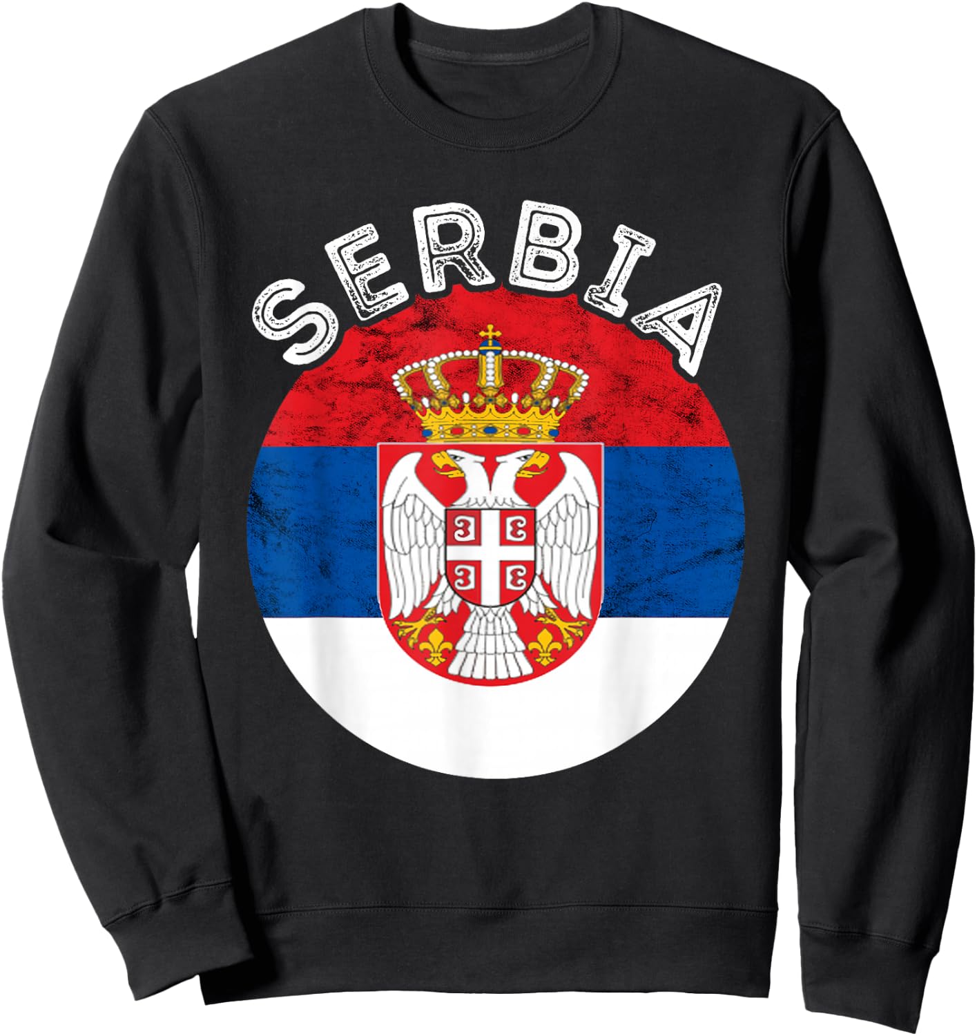 Serbia Serbian Pride Serbian Football Serbian Flag Srbija Sweatshirt - Sweatshirt | Black