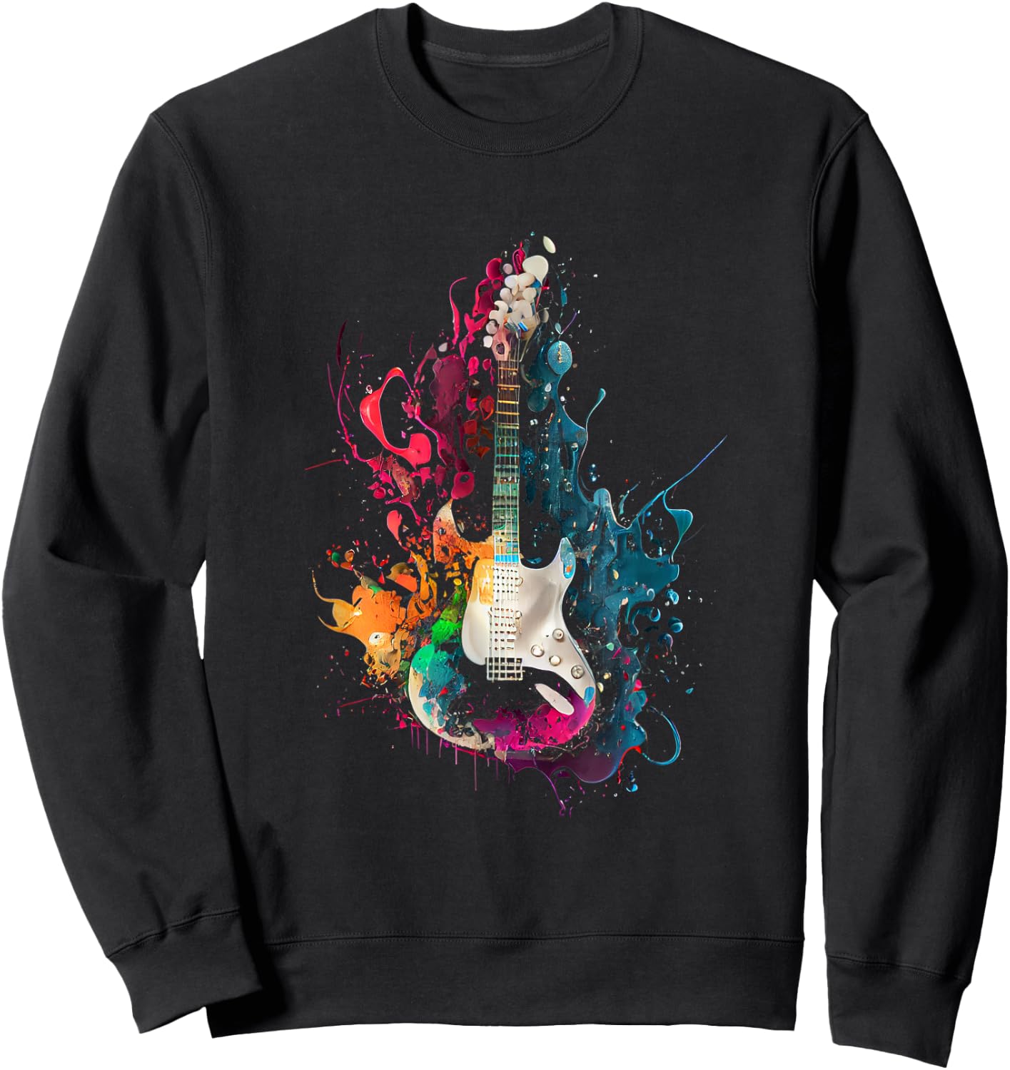 Guitars Musicians Guitarists Sweatshirt - Sweatshirt | Black