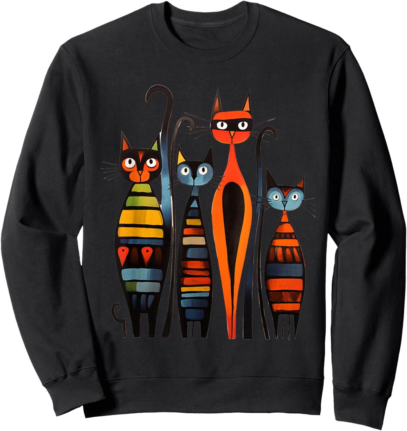 Century Art Kitten Lover Artwork Classic Cute Cat Men Women Kids Sweatshirt - Sweatshirt | Black