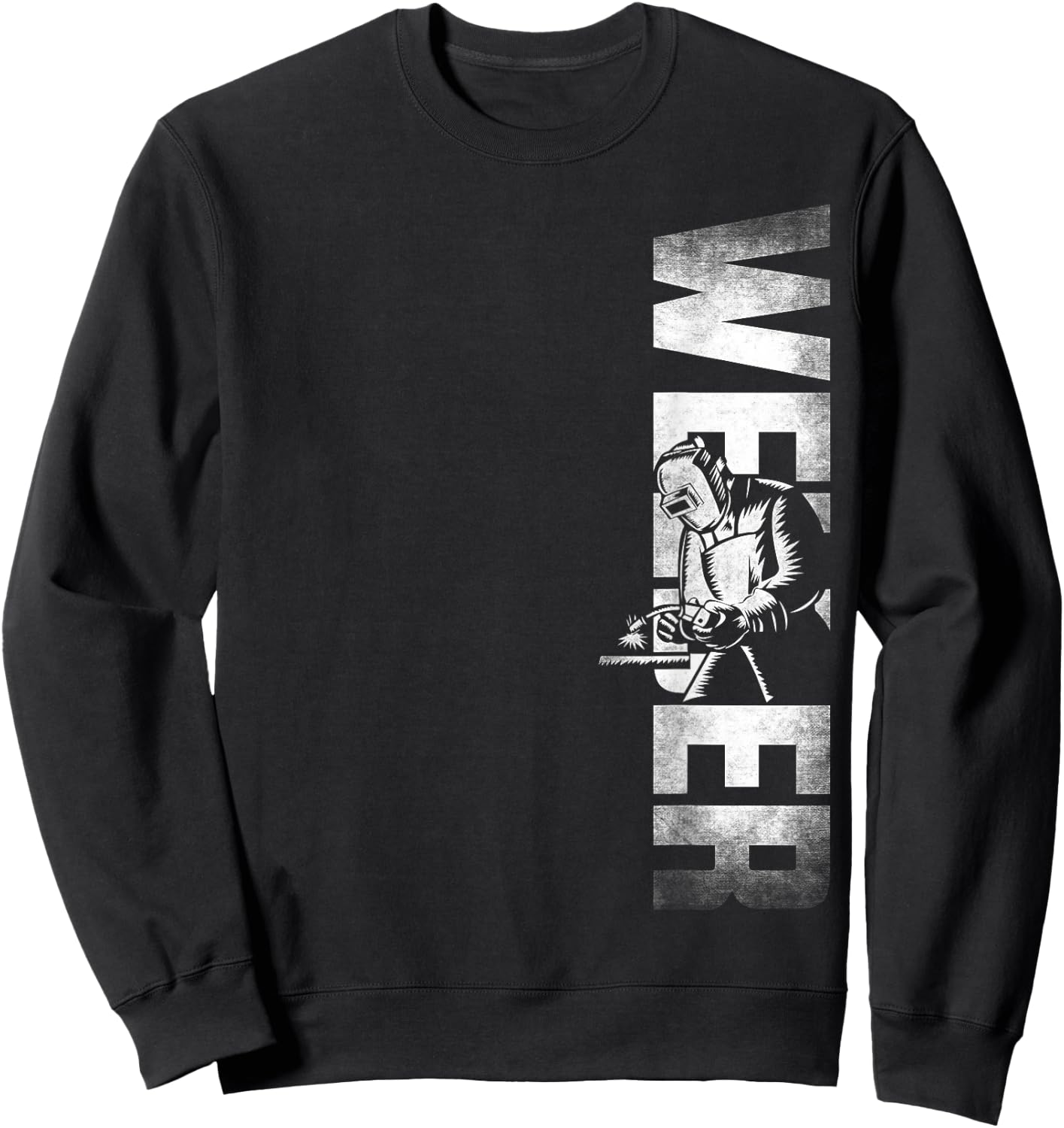 Welding Welder DA0 Welding Welder - - Black - Small - Short Sleeve - Classic Fit Sweatshirt - Sweatshirt | Black