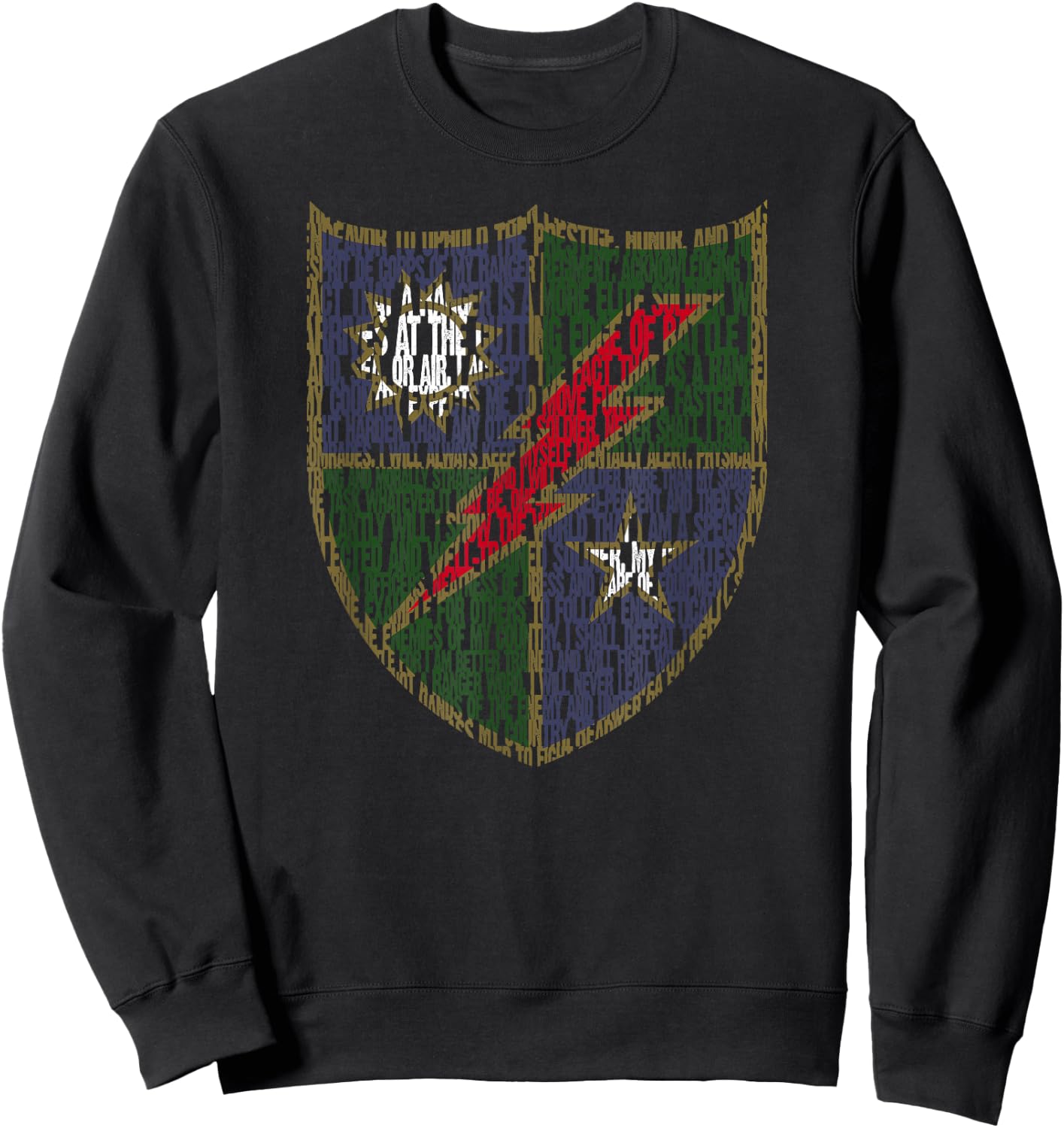 American Marauder: 75th Ranger Regiment Ranger Creed Sweatshirt - Sweatshirt | Black