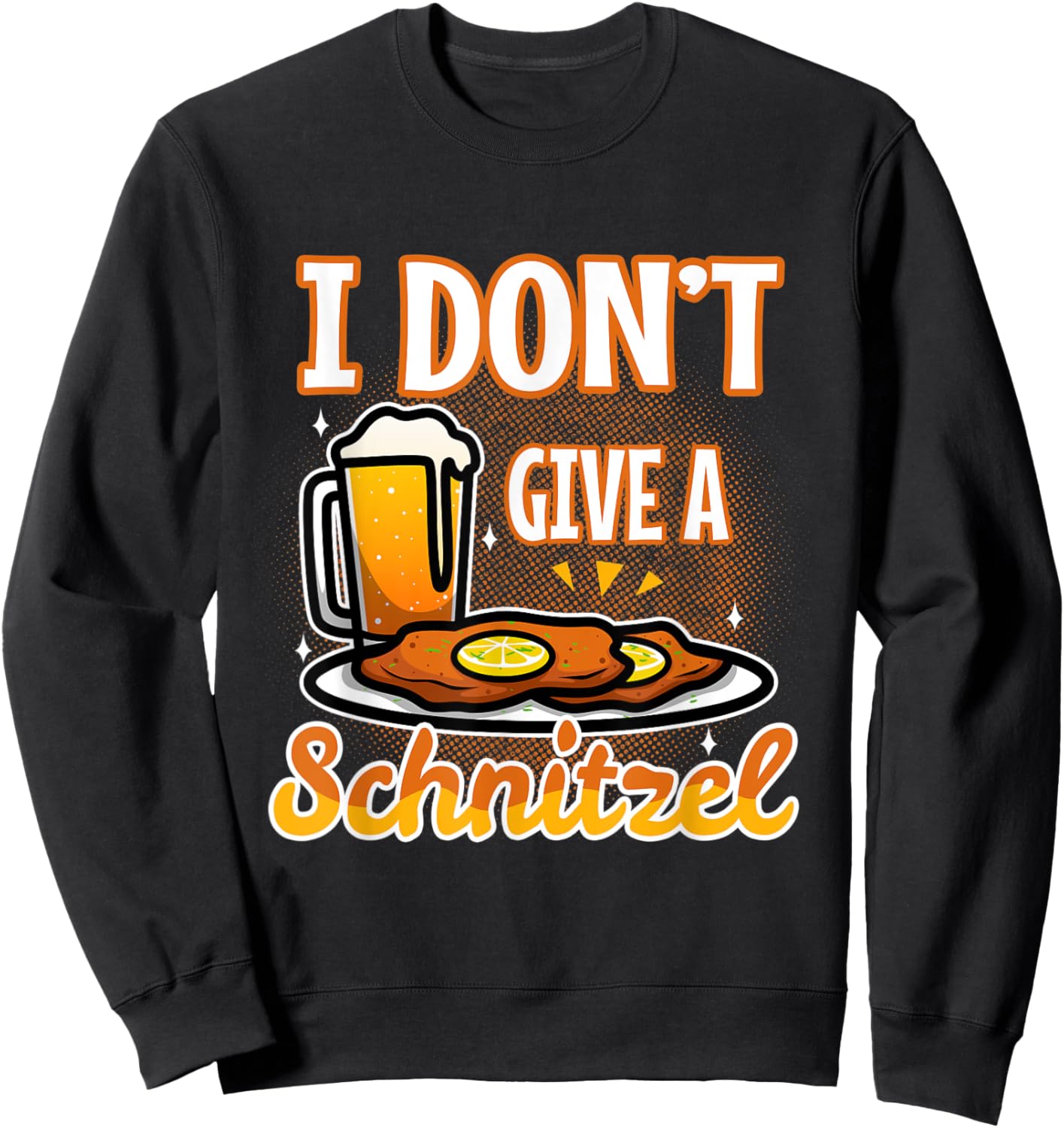 I don't give a Schnitzel Sweatshirt - Sweatshirt | Black