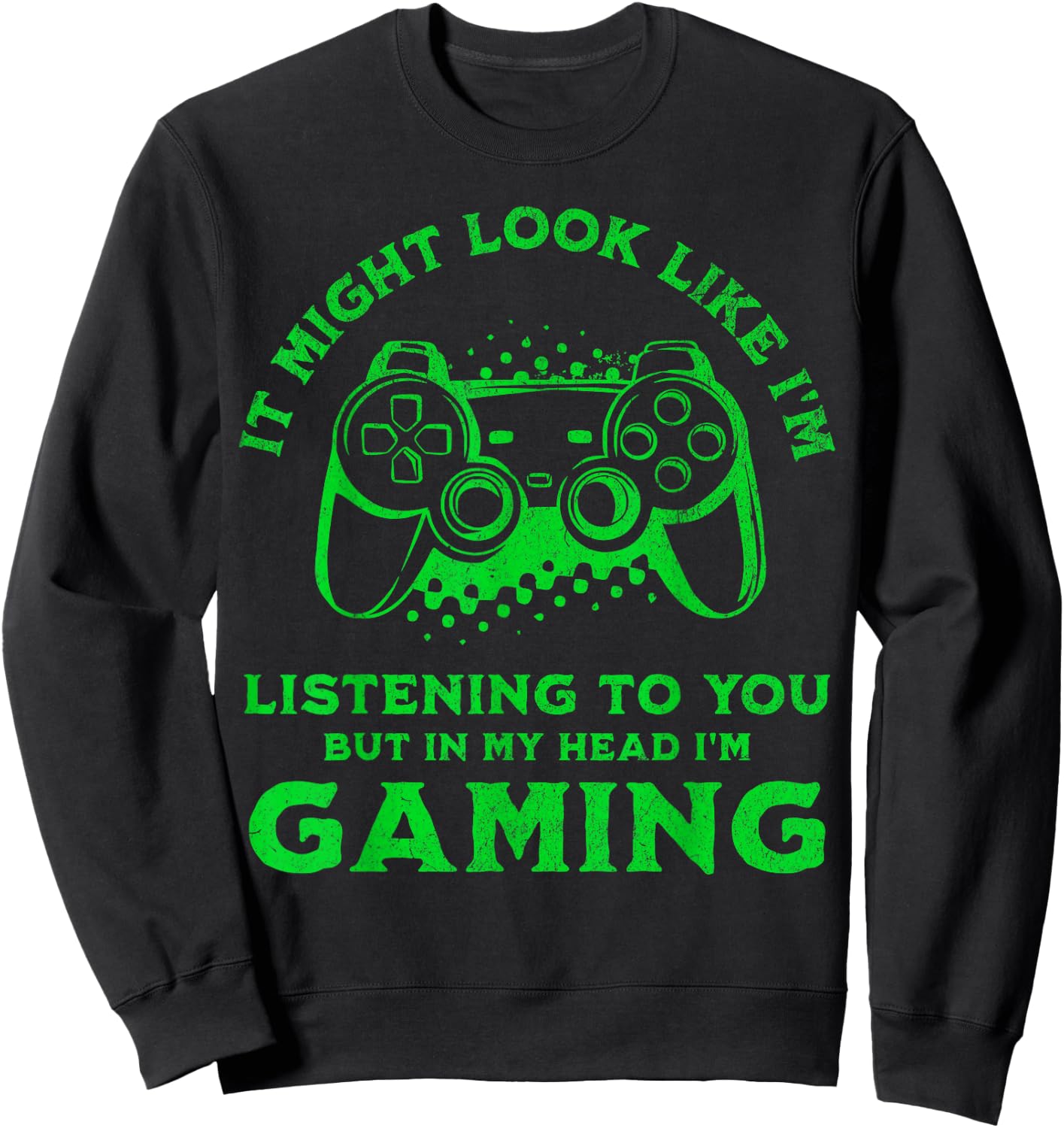 Gamer Funny Boys Video Gaming Sweatshirt - Sweatshirt | Black
