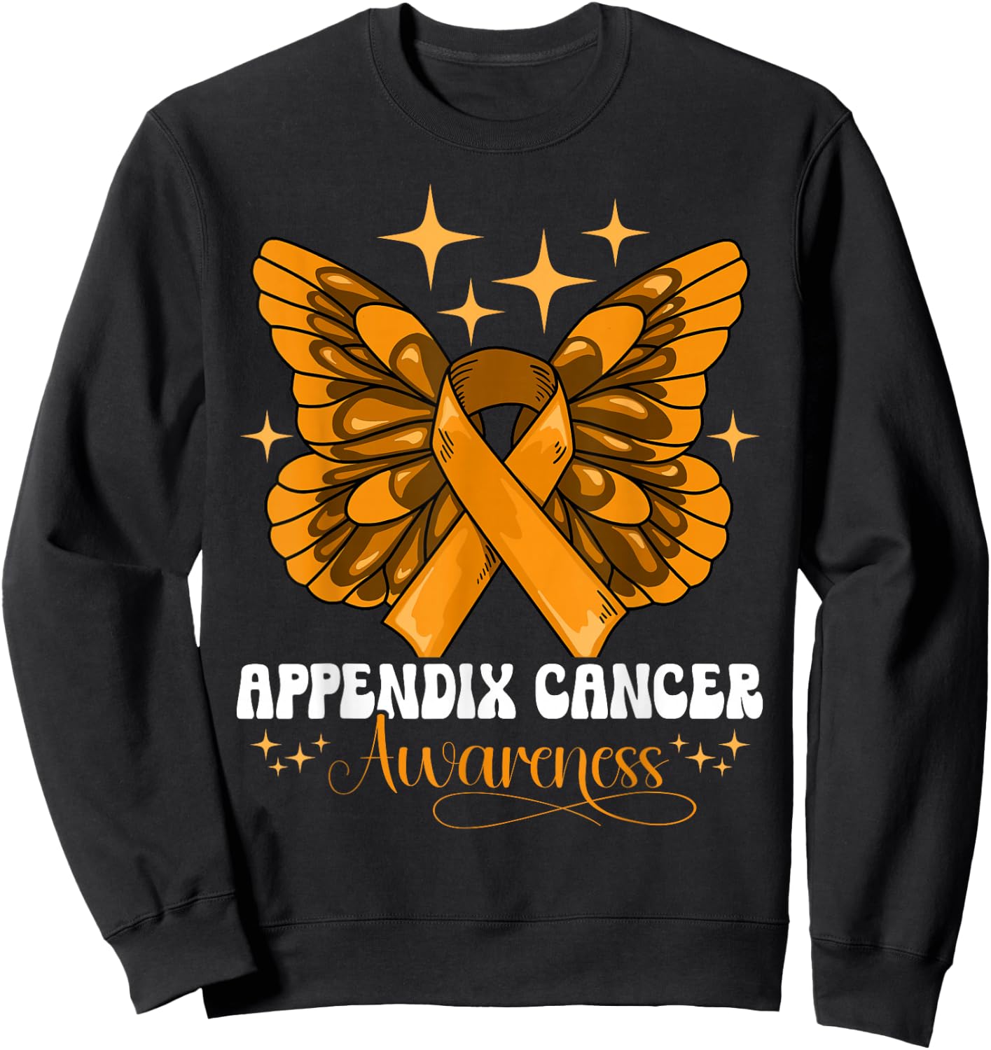 Appendix Cancer Awareness Sweatshirt - Sweatshirt | Black