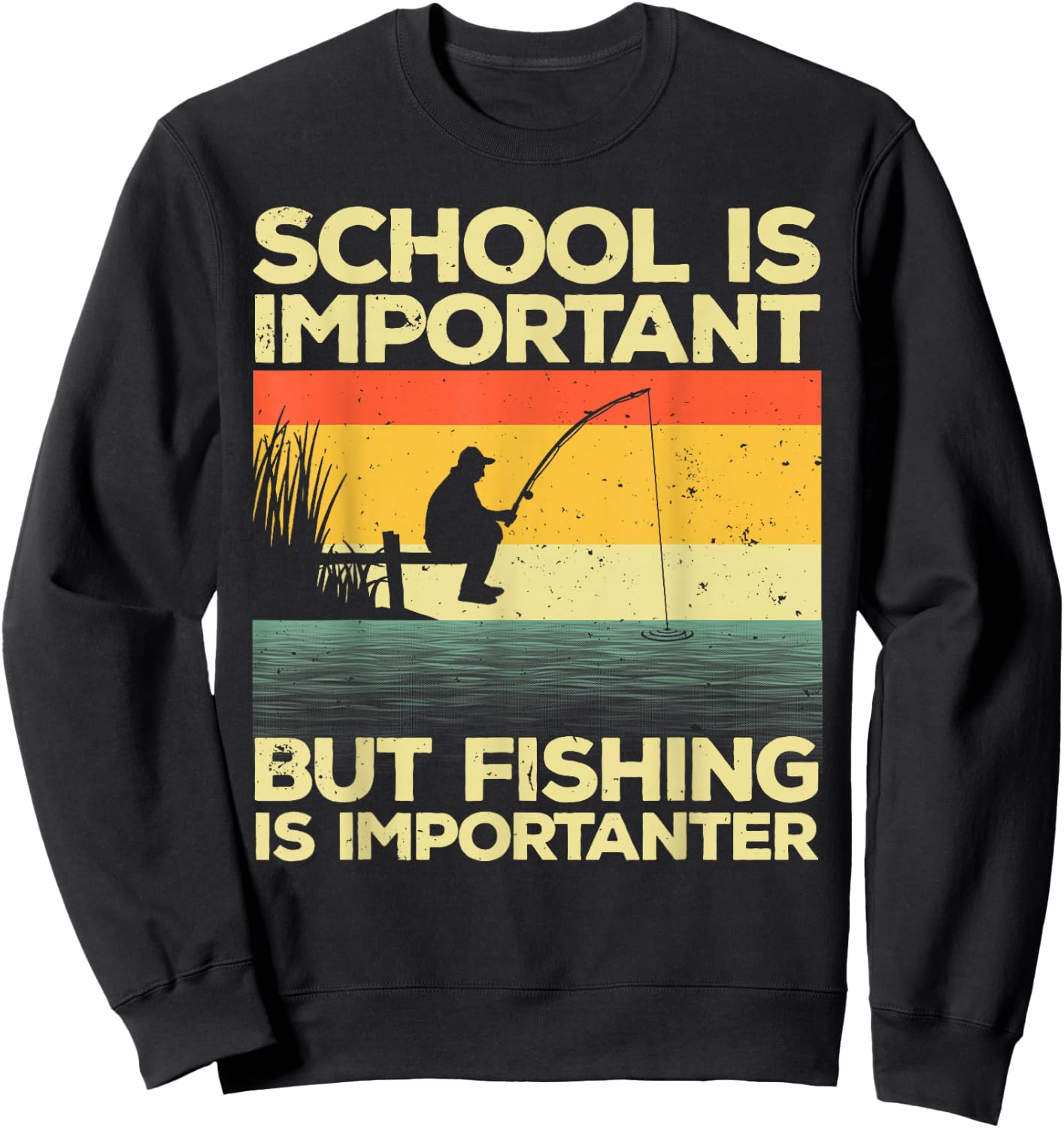 Cool Fishing Women Bass Fishing Fisherman Fish Trout Small Sweatshirt - Sweatshirt | Black