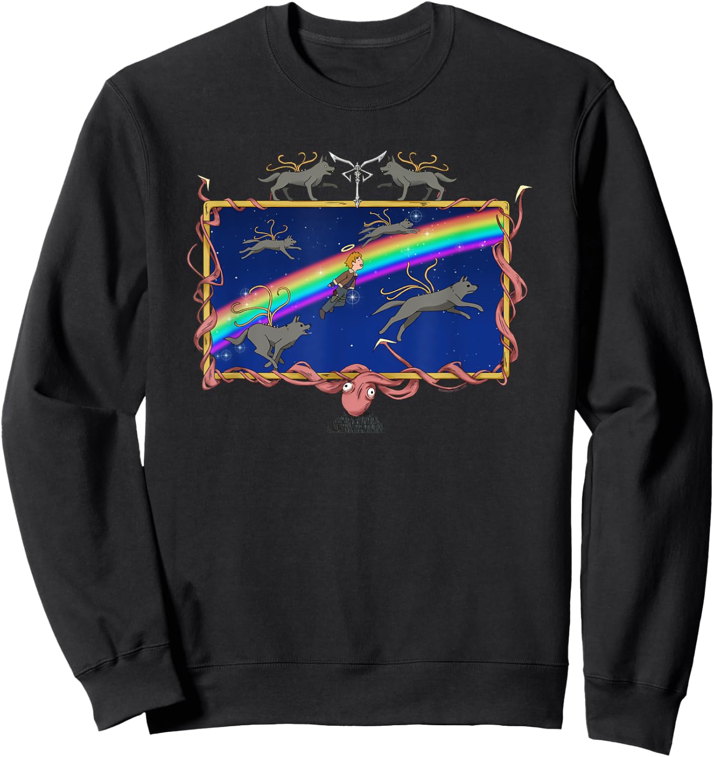 RESIDENT EVIL 4 The Masterpiece Theater "I'm tired" Sweatshirt - Sweatshirt | Black