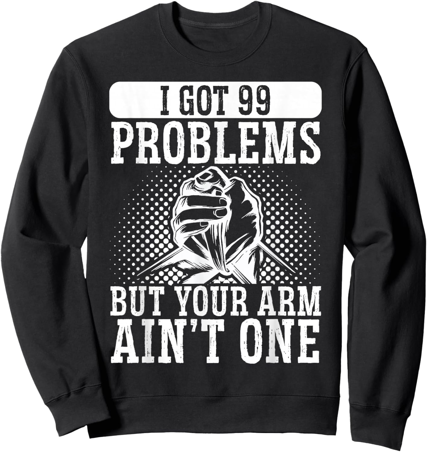 Wrist Turning Arm Wrestling Sweatshirt - Sweatshirt | Black