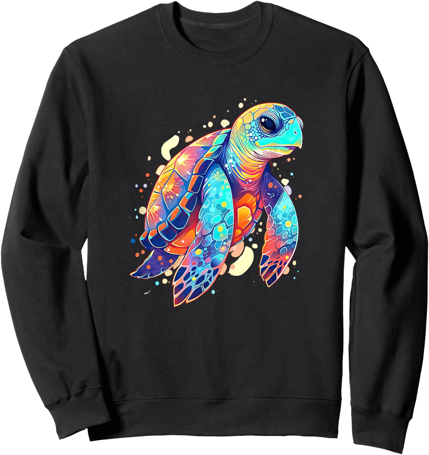 Cute Tortoise Sea Turtle Sea Animal Sweatshirt - Sweatshirt | Black